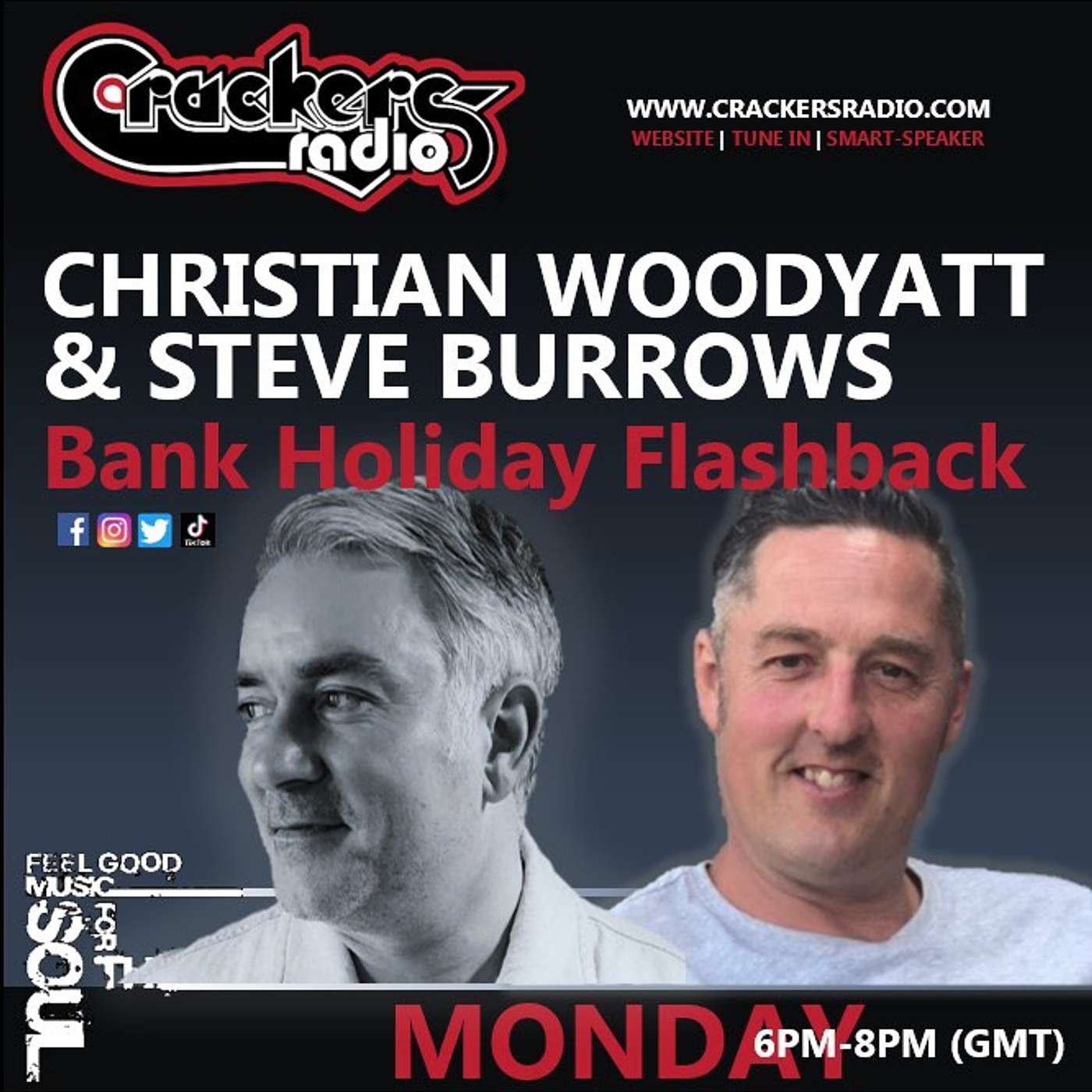 Bank Holiday Flash Back with Steven Burrows and Christian Woodyatt Monday 28th August 2023 LIVE episode artwork