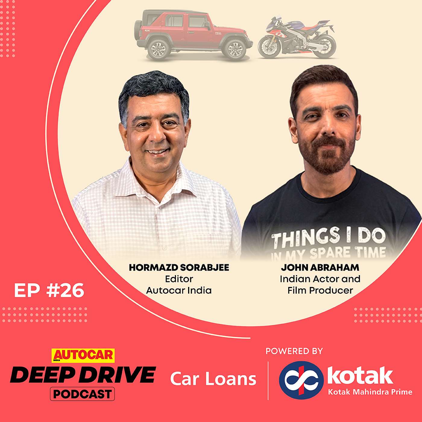 John Abraham talks cars, bikes, movie stunts and more | Deep Drive Podcast | Autocar India episode artwork