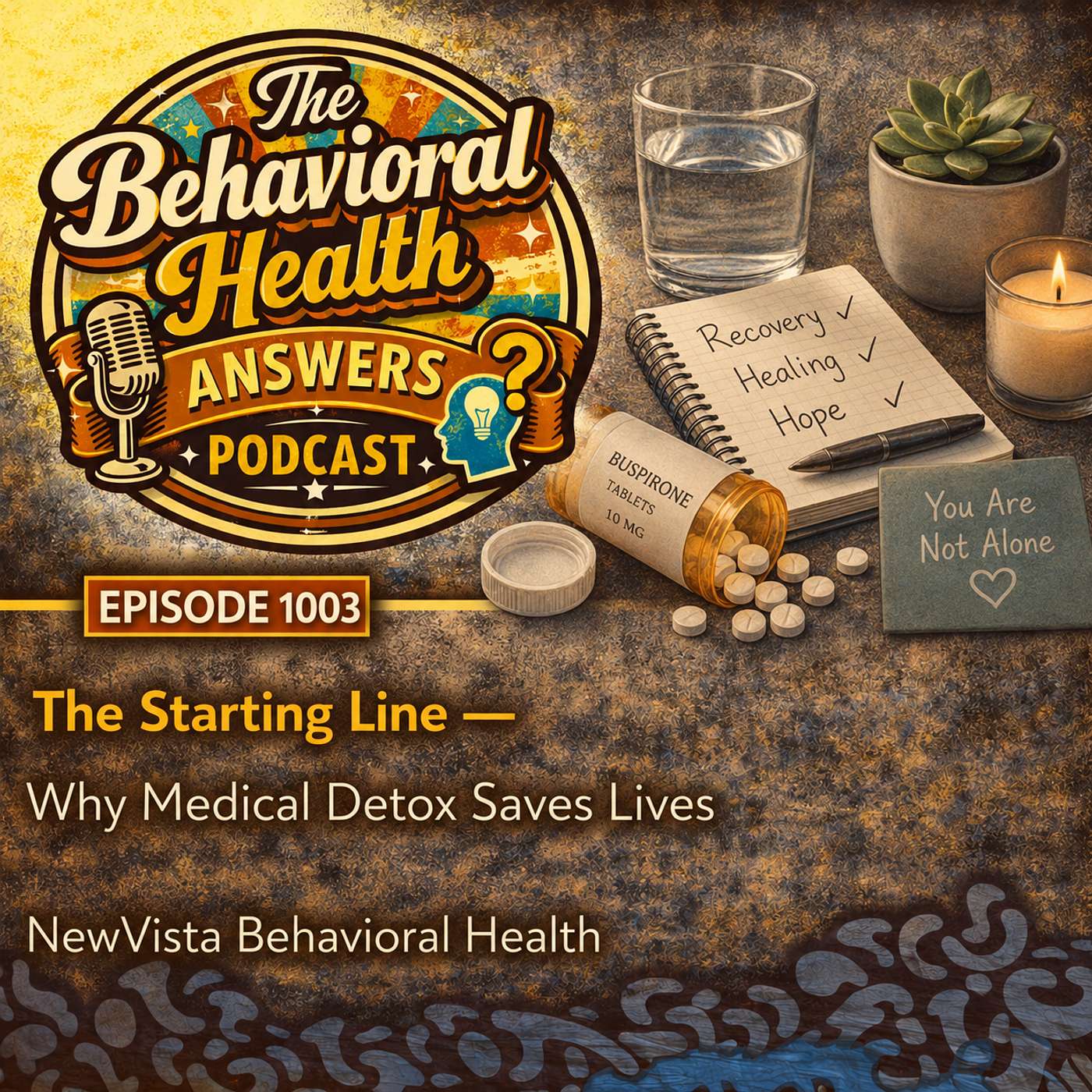 Episode 1003: The Starting Line - Why Medical Detox Saves Lives | NewVista Behavioral Health episode artwork