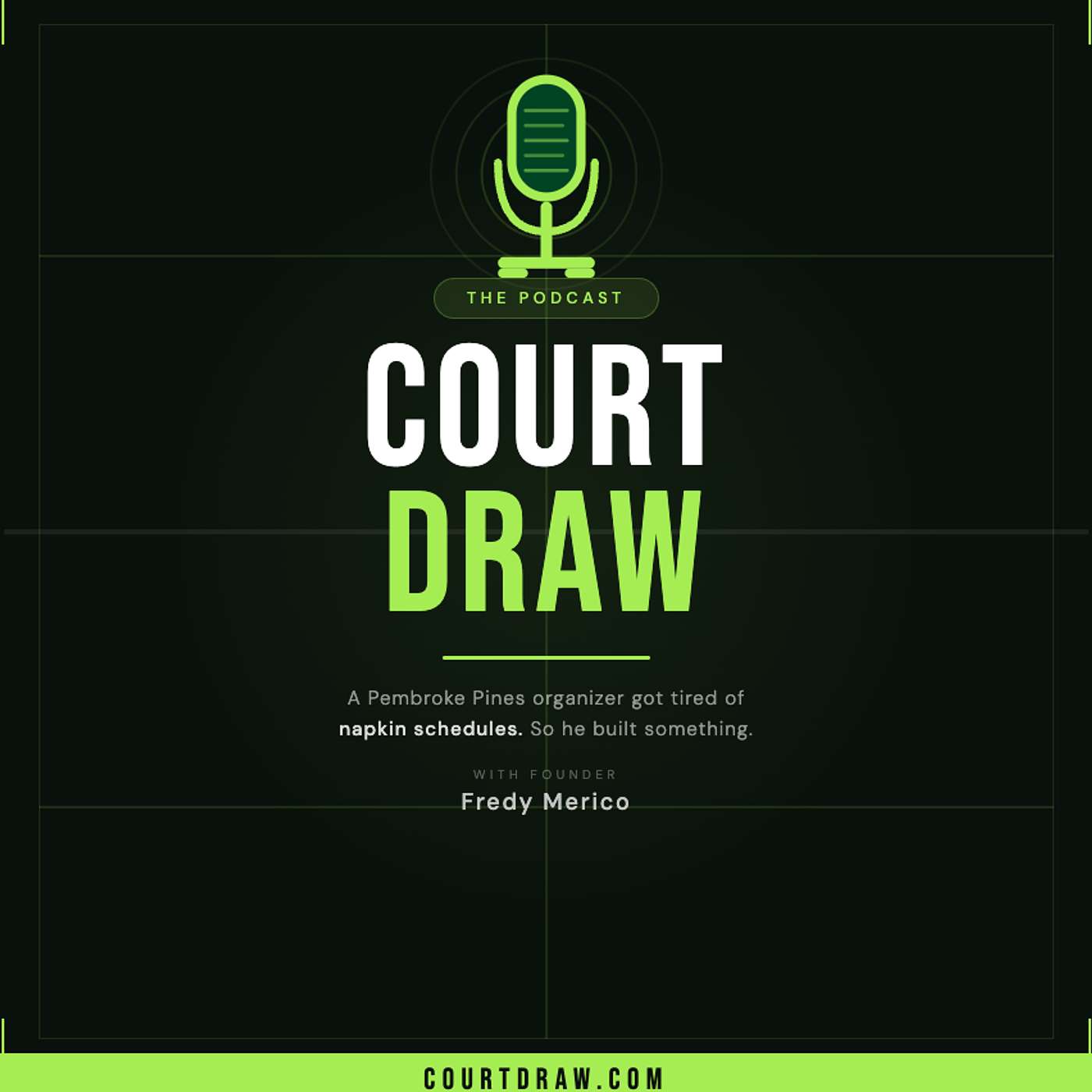 CourtDraw, a Pickleball Podcast podcast artwork