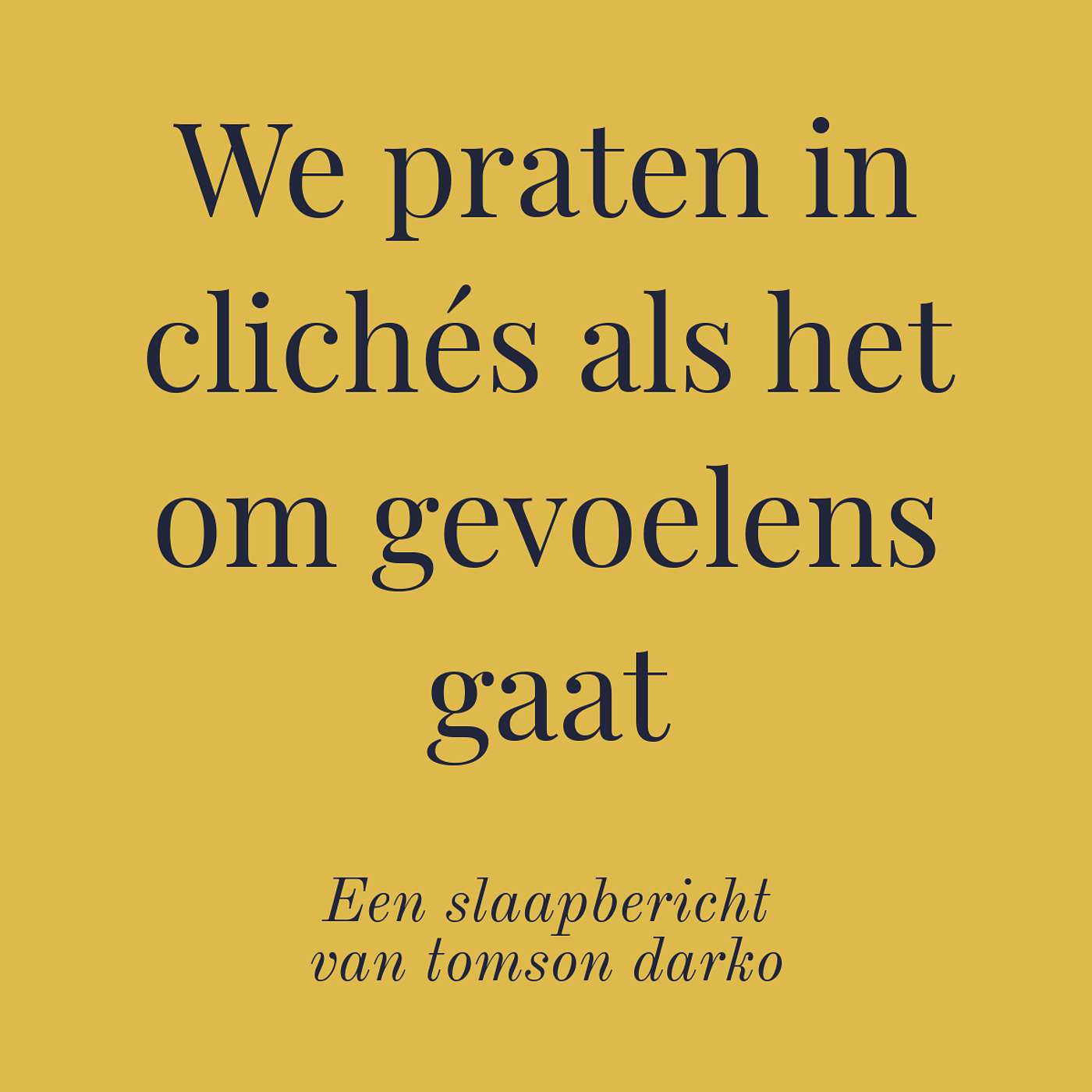 In slaap vallen met melancholie van Tomson Darko