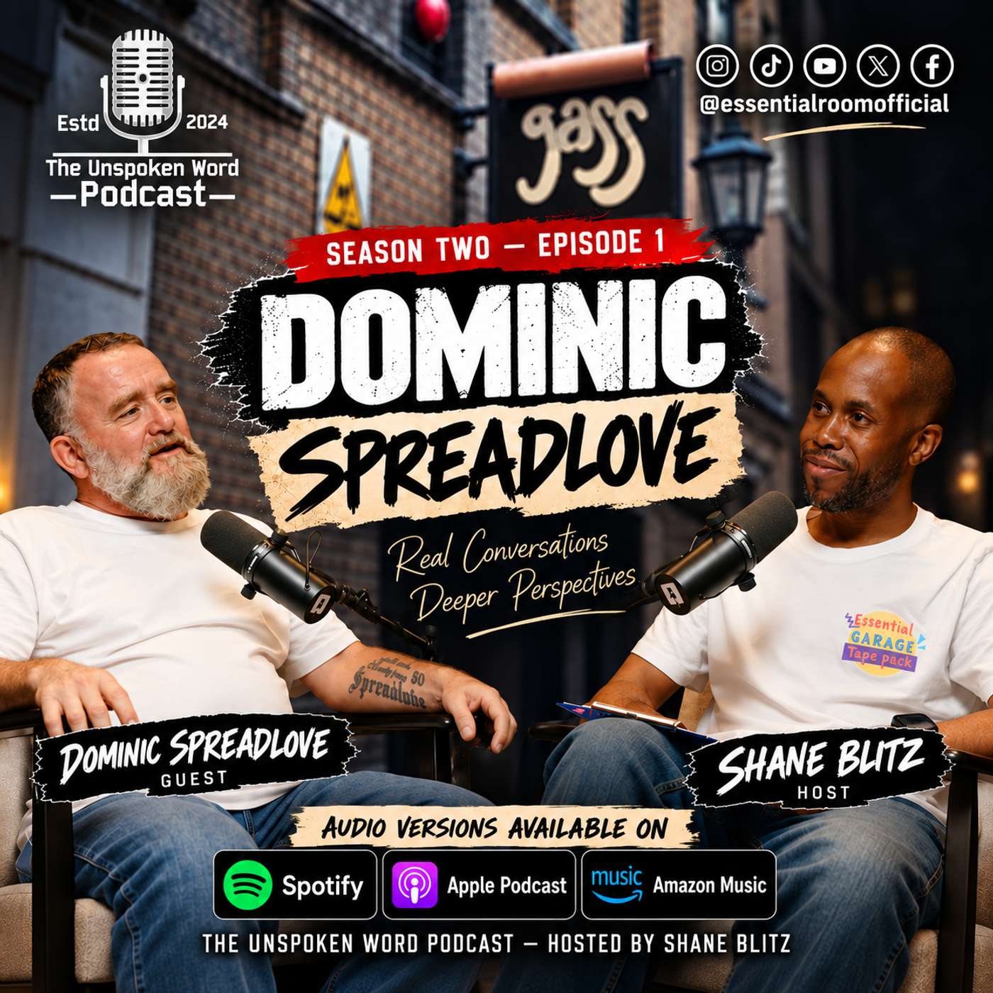 Dominic Spreadlove Interview | Gass Club, Spreadlove Project | The Unspoken Word Podcast S2 EP1 episode artwork
