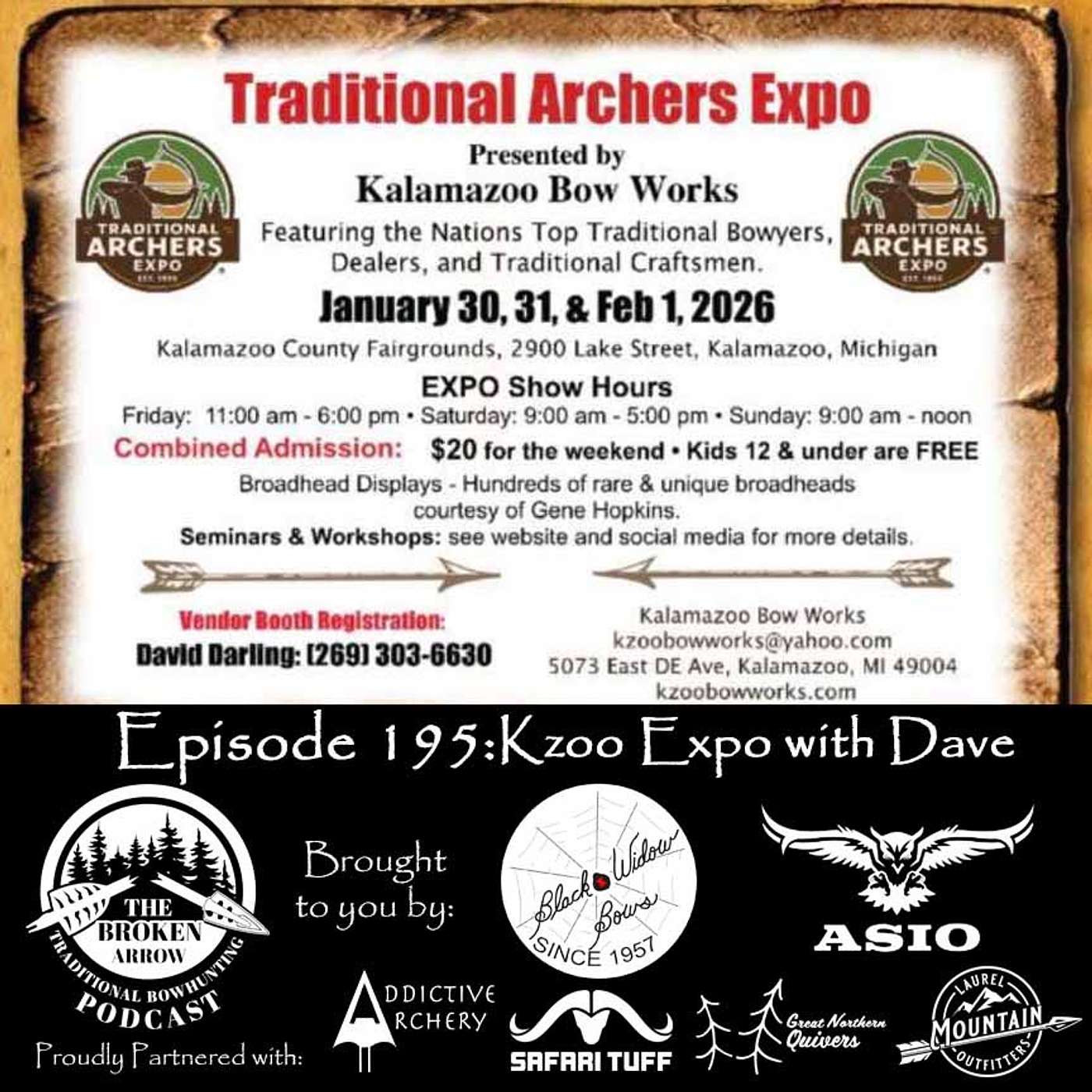 Episode 195: Dave Darling of the Kalamazoo Traditional Archers Expo