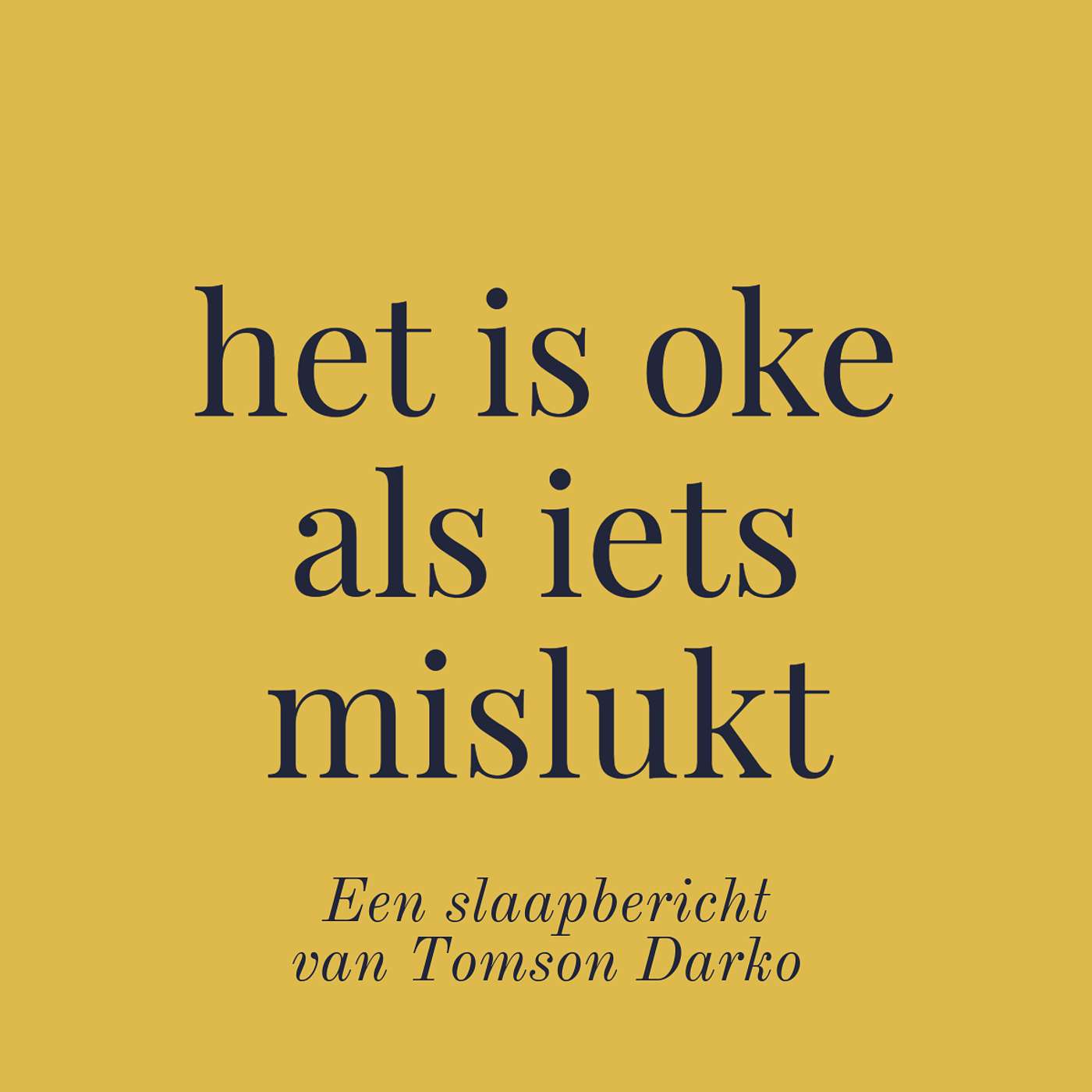 In slaap vallen met melancholie van Tomson Darko