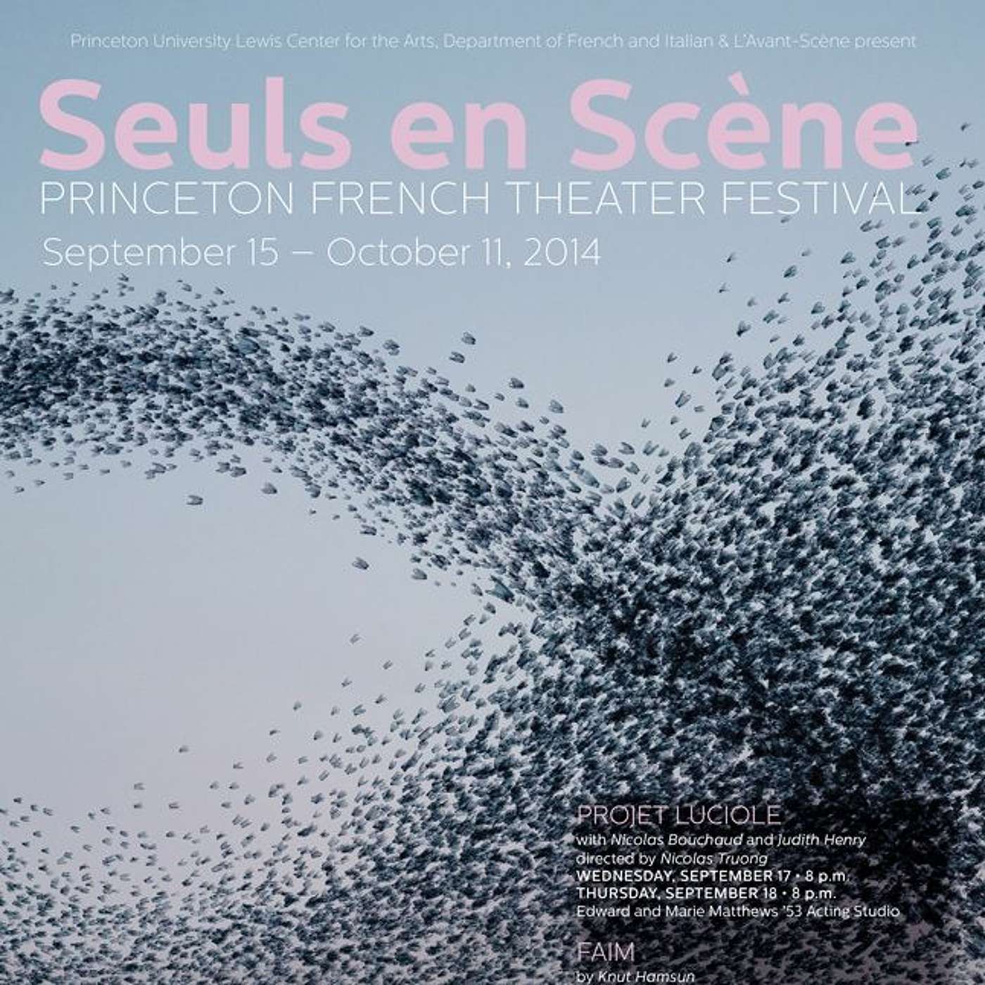 Seuls en Scène – Princeton French Theater Festival