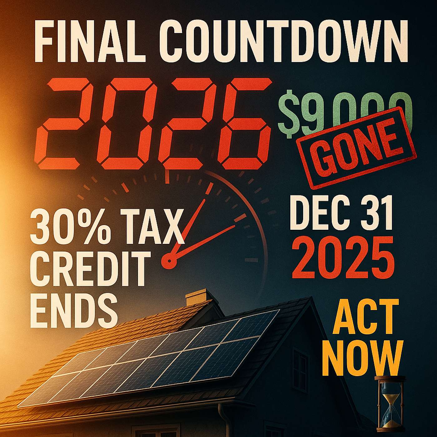 Solar Tax Credit: The Final Countdown to 2026