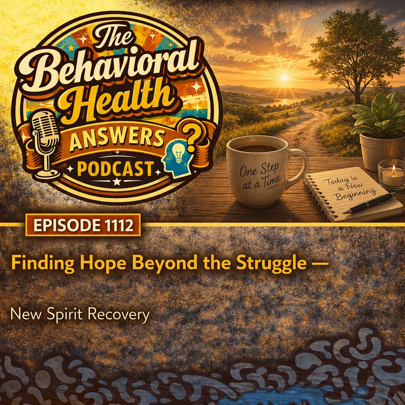 Episode 1112: Finding Hope Beyond the Struggle | New Spirit Recovery episode artwork