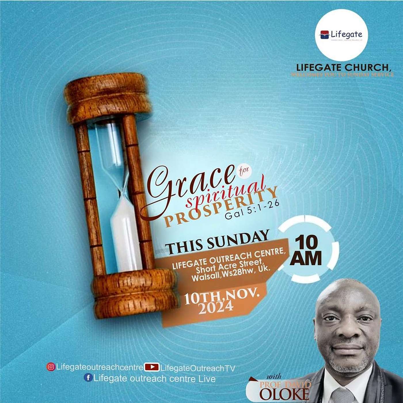 Grace for Spiritual Prosperity - Lifegate Church - 10.11.24 episode artwork