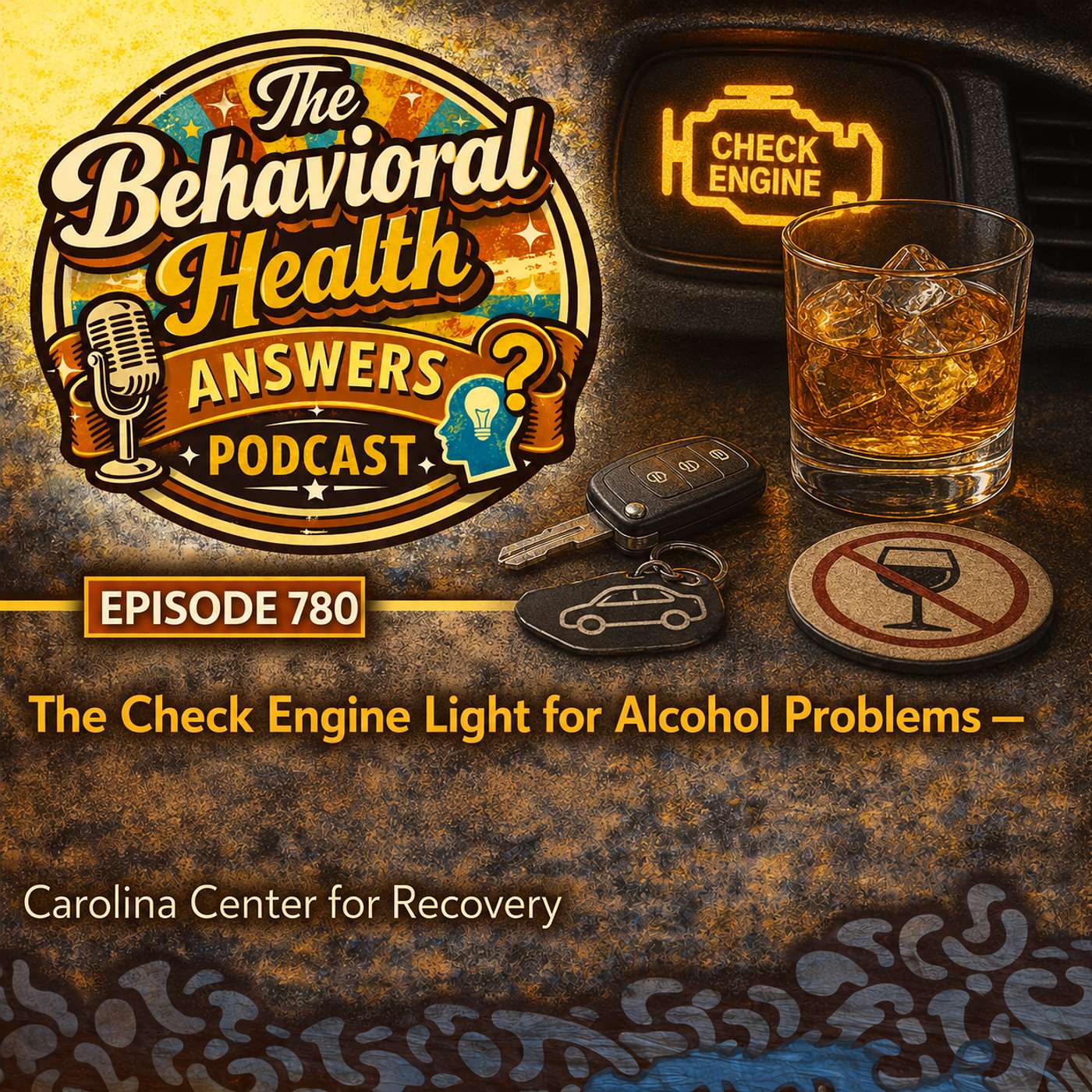 Episode 780: The Check Engine Light for Alcohol Problems | Carolina Center for Recovery episode artwork