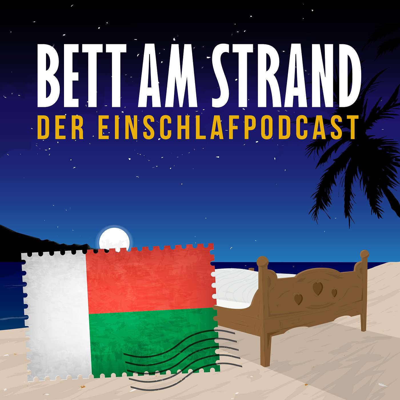 Bett am Strand | Einschlafen zu Reisegeschichten
