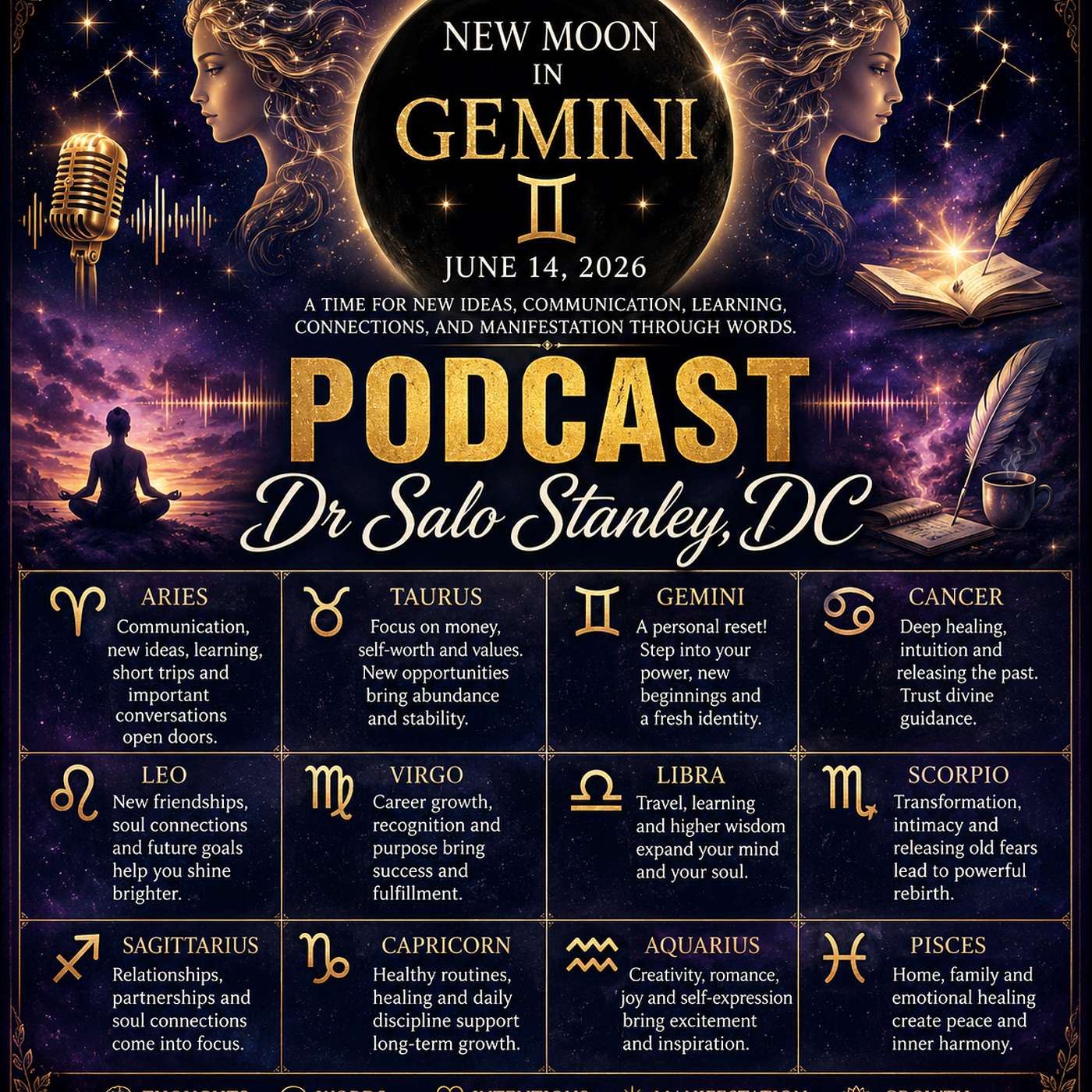 New Moon in Gemini What it Means for Each Astrological Sign June 14, 2026 episode artwork