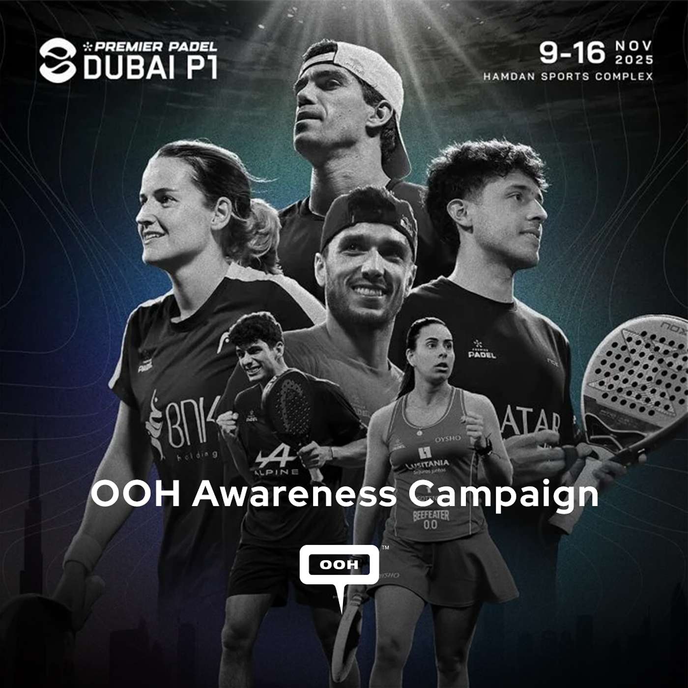 Dubai Calendar Returns with 'The Pearl Of Padel' on Dubai's DOOH
