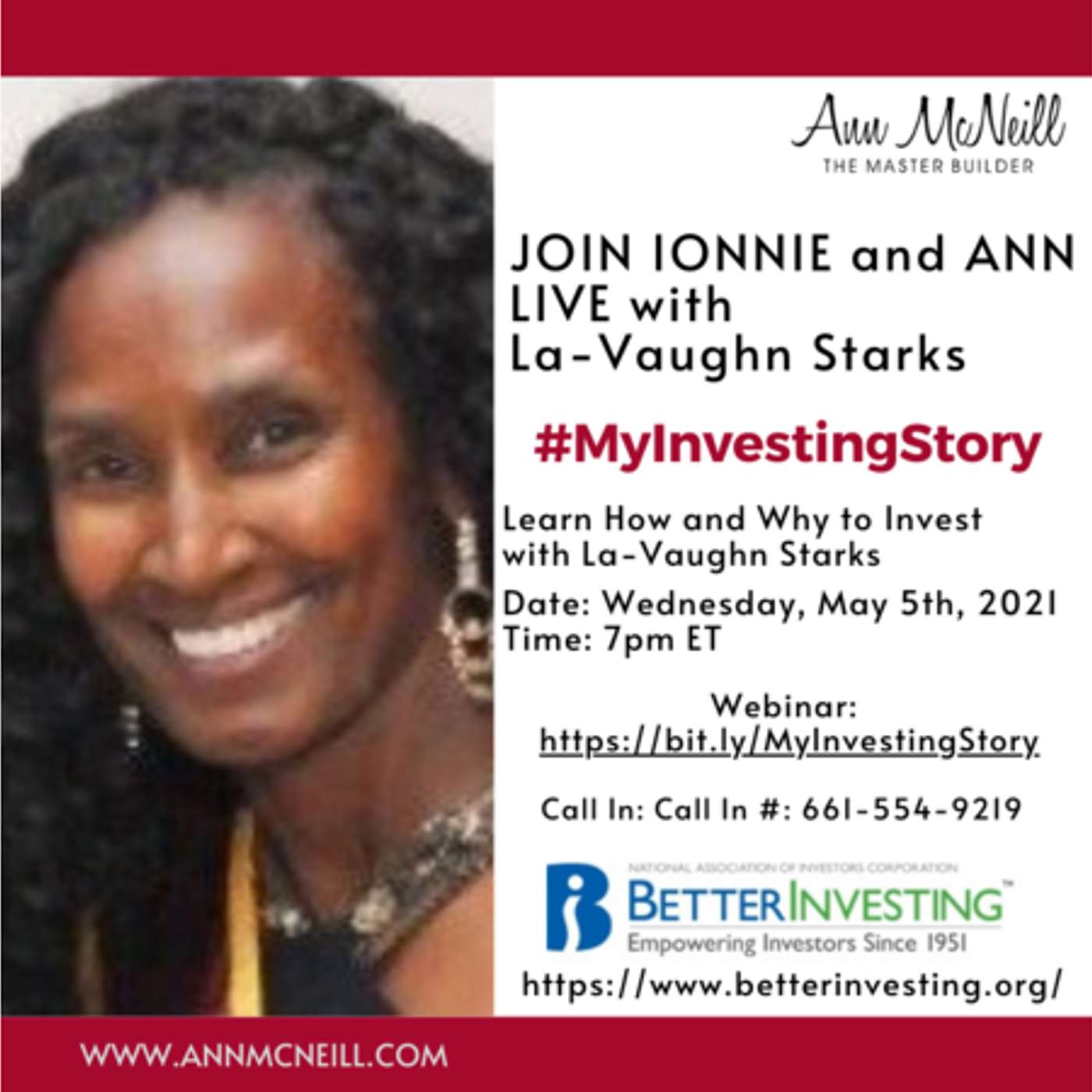Learn How and Why to Invest with La-Vaughn Graham Starks #MyInvestingStory episode artwork