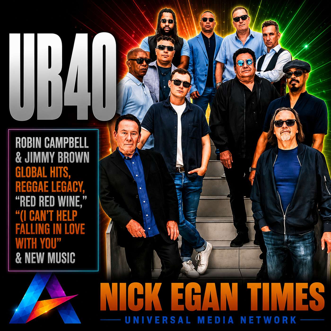 UB40 - Robin Campbell & Jimmy Brown Global Hits, Reggae Legacy, “Red Red Wine,” “(I Can’t Help) Falling in Love With You” & New Music | Nick Egan Times episode artwork