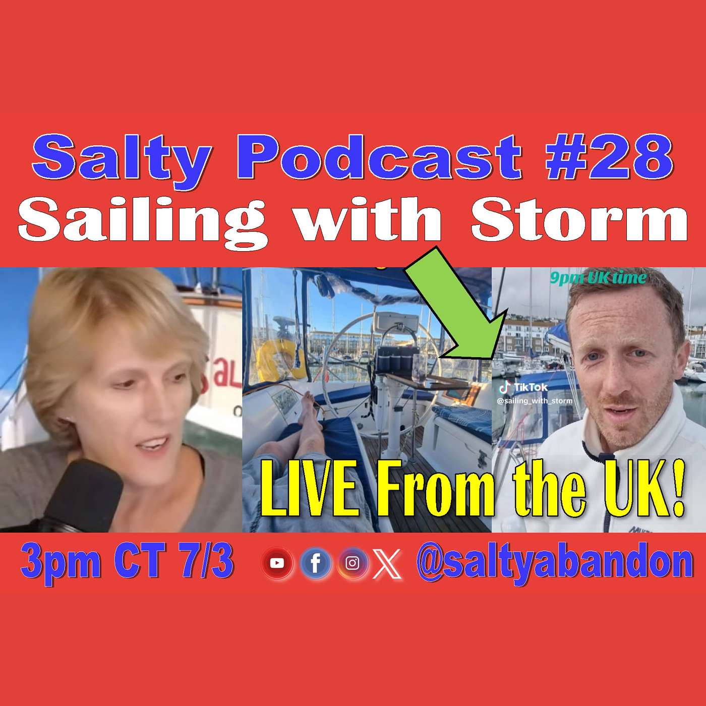 Salty Podcast #28 | ⛵Restoring a Classic 1989 Jeanneau Sun Magic & Raising a Toddler Sailor: Luke's Inspiring Journey 🌊🏝️