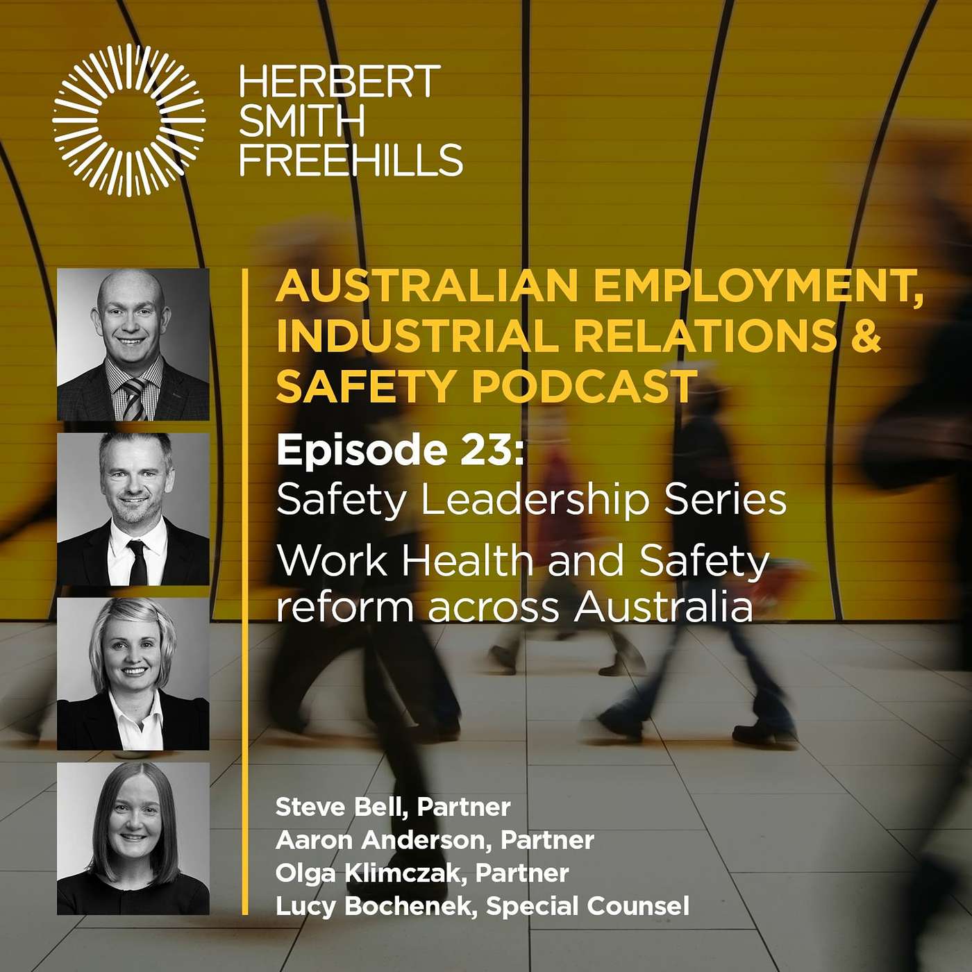 Australian EIRS podcast EP29: Safety Leadership Series: Work Health & Safety reform across Australia episode artwork