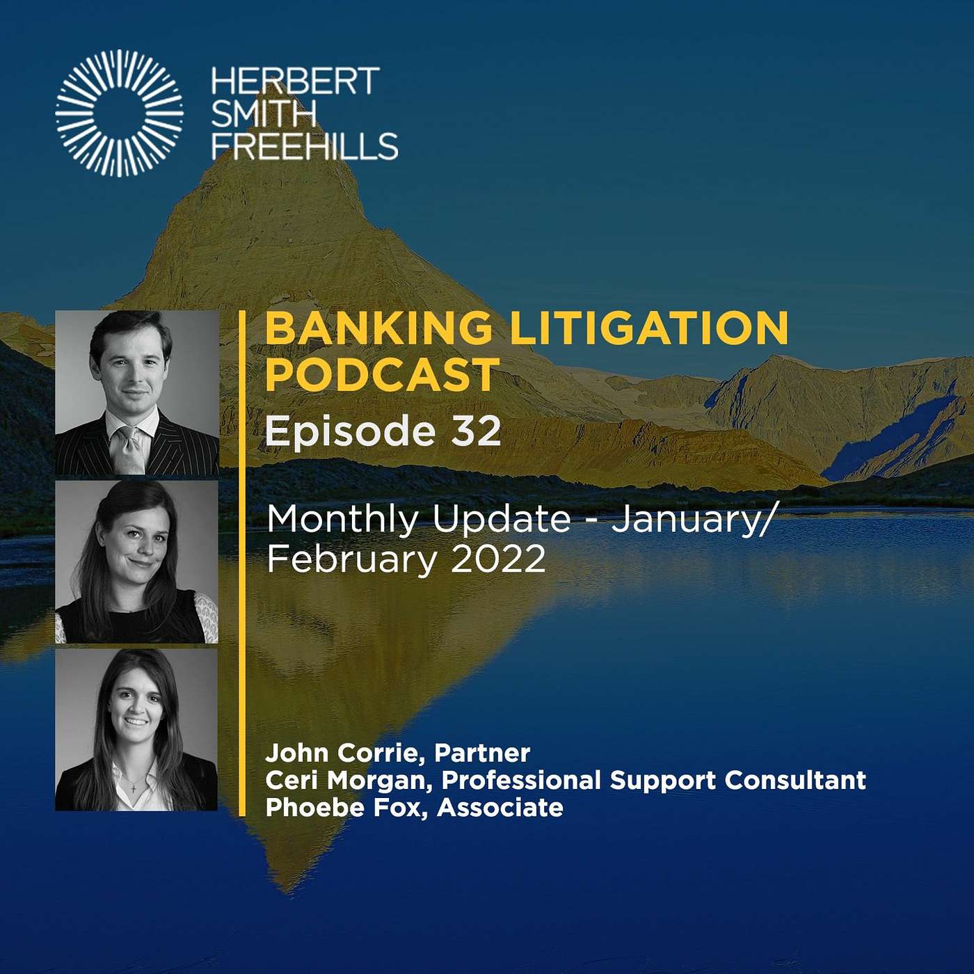Banking Litigation Episode 32: Monthly update - January/February 2022 episode artwork