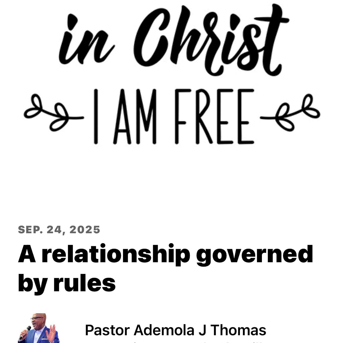 A relationship govern by rules. episode artwork
