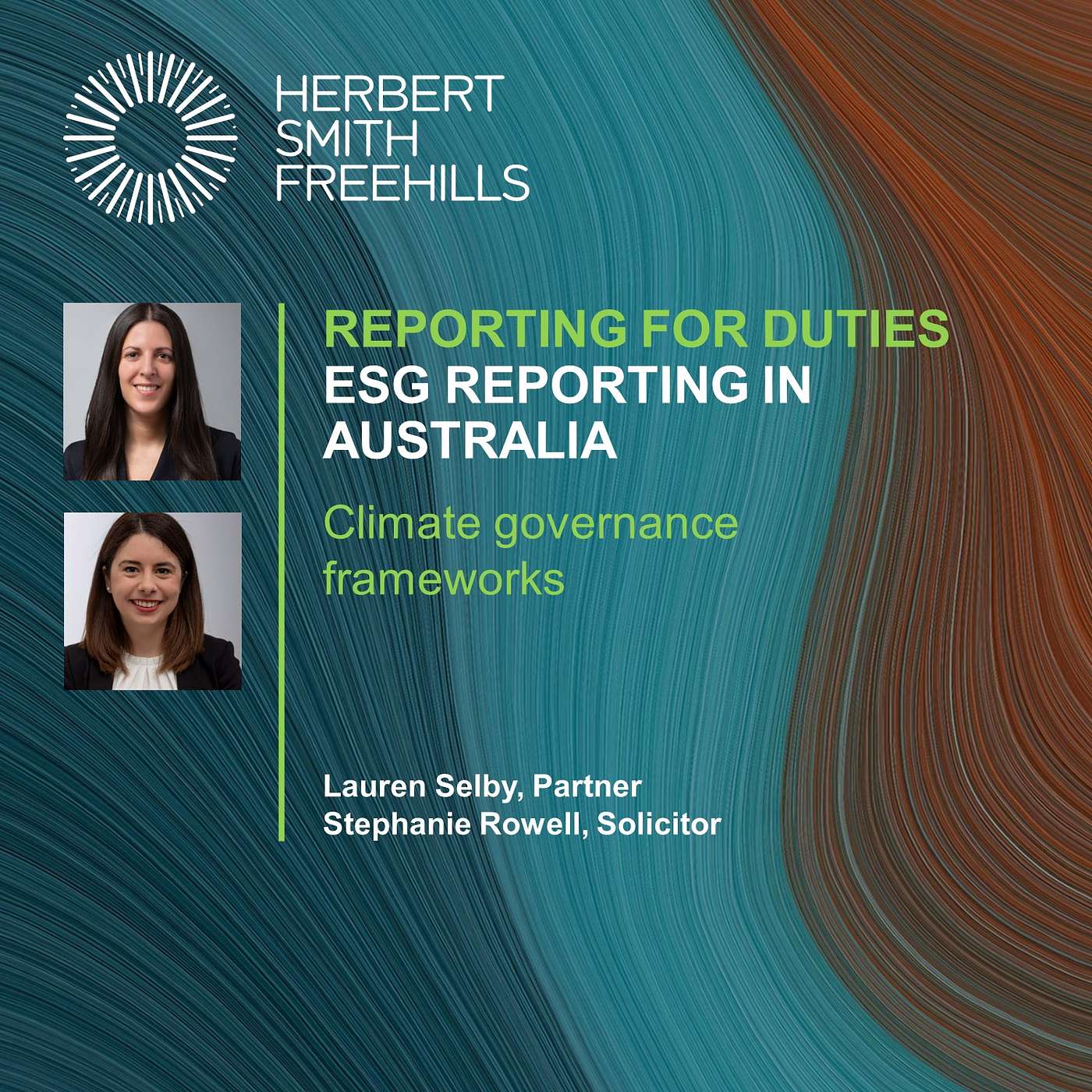 Reporting For Duties: ESG Reporting in Australia - Climate governance frameworks episode artwork