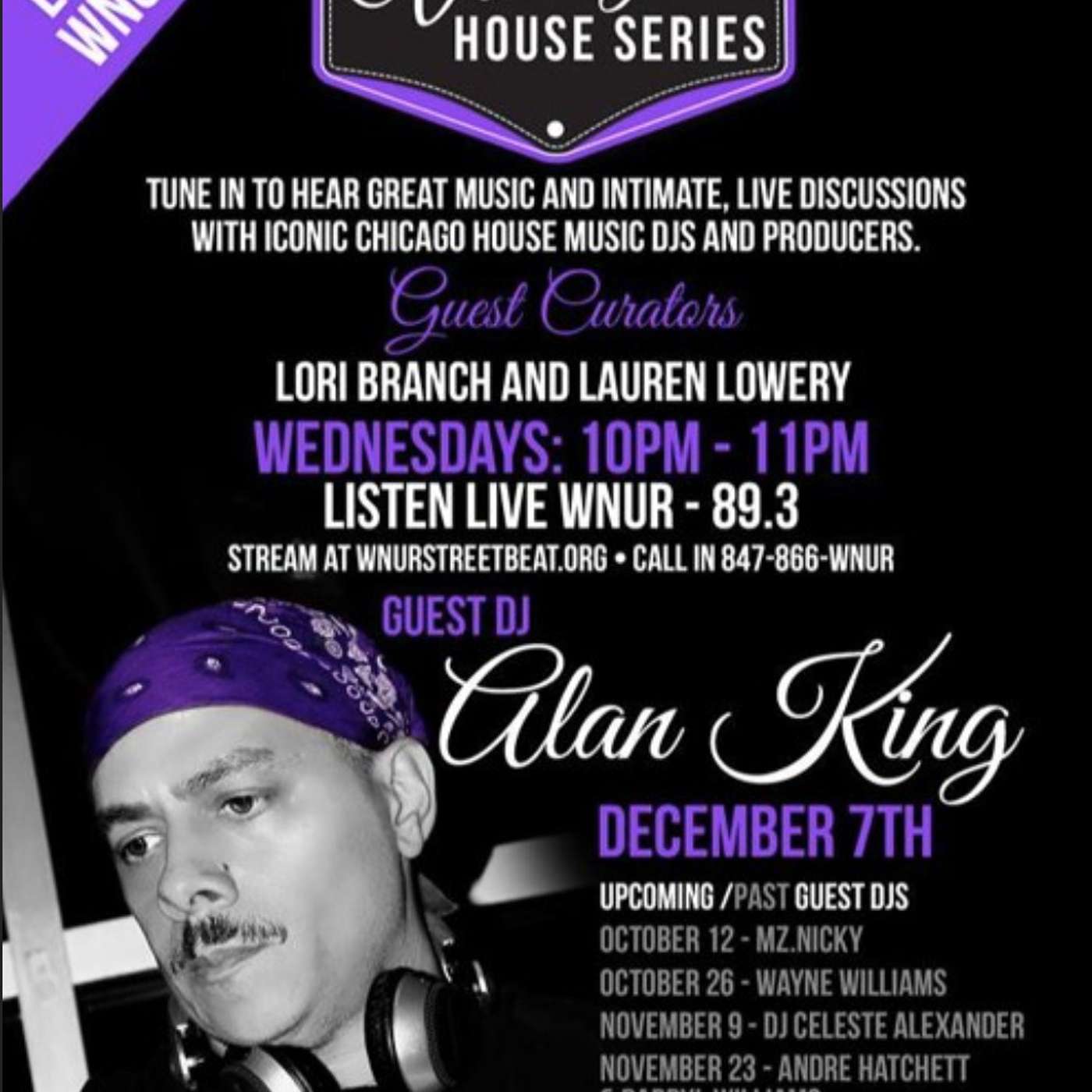 CHOSEN FEW - DJ Alan King w/Lori Branch and Lauren Lowery on WNUR Streetbeat December 7, 2016 Podcast 2