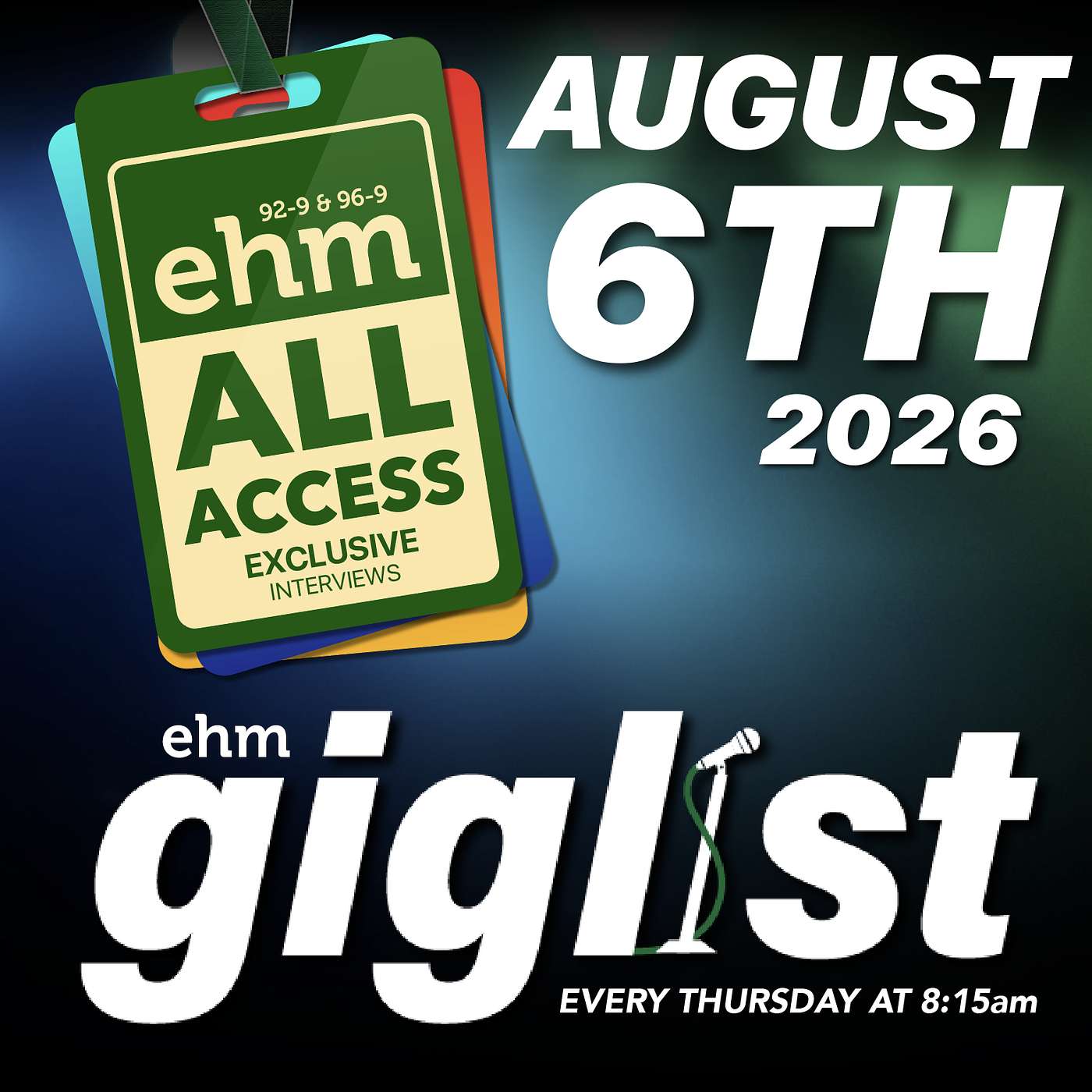 WEHM All Access - EHM Breakfast Show w/ Harry #EHMGiglist- 8.6.26 episode artwork