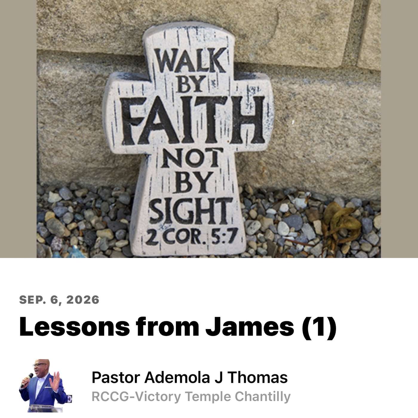 Lesson from James (1&2) episode artwork