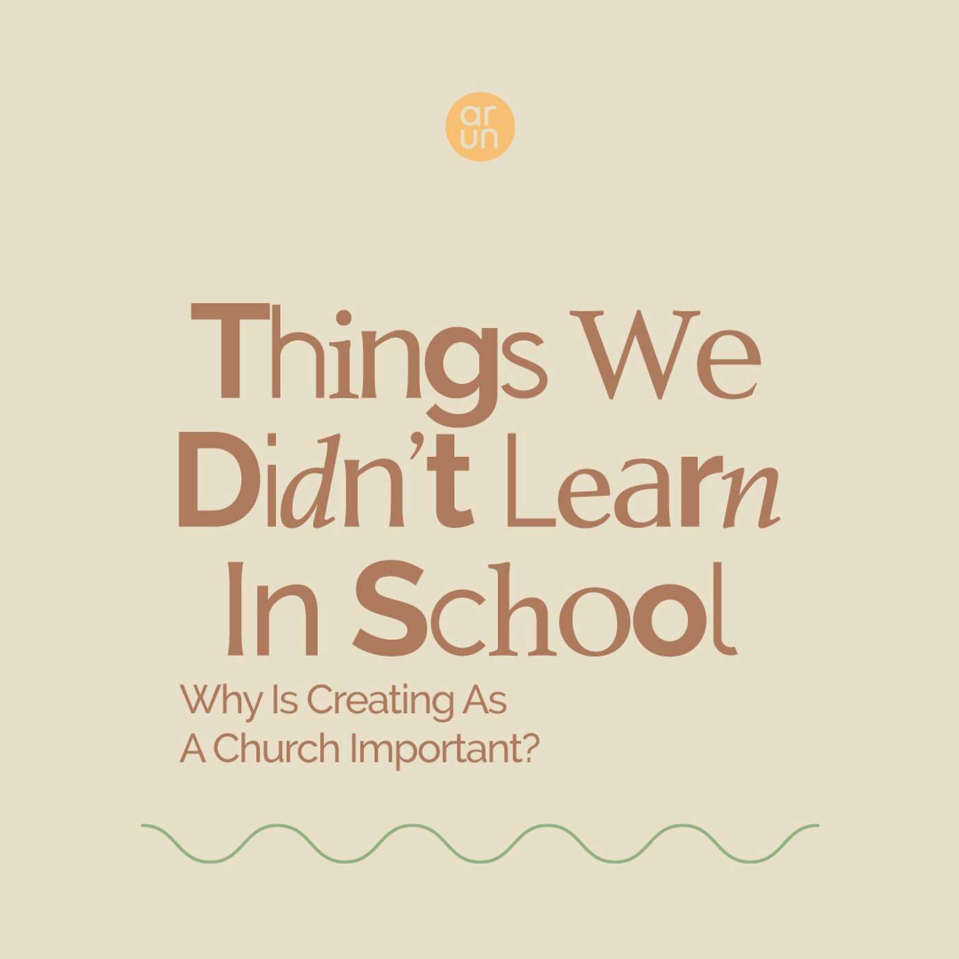 Things we didn't learn in school: Why is Creativity important in church? episode artwork