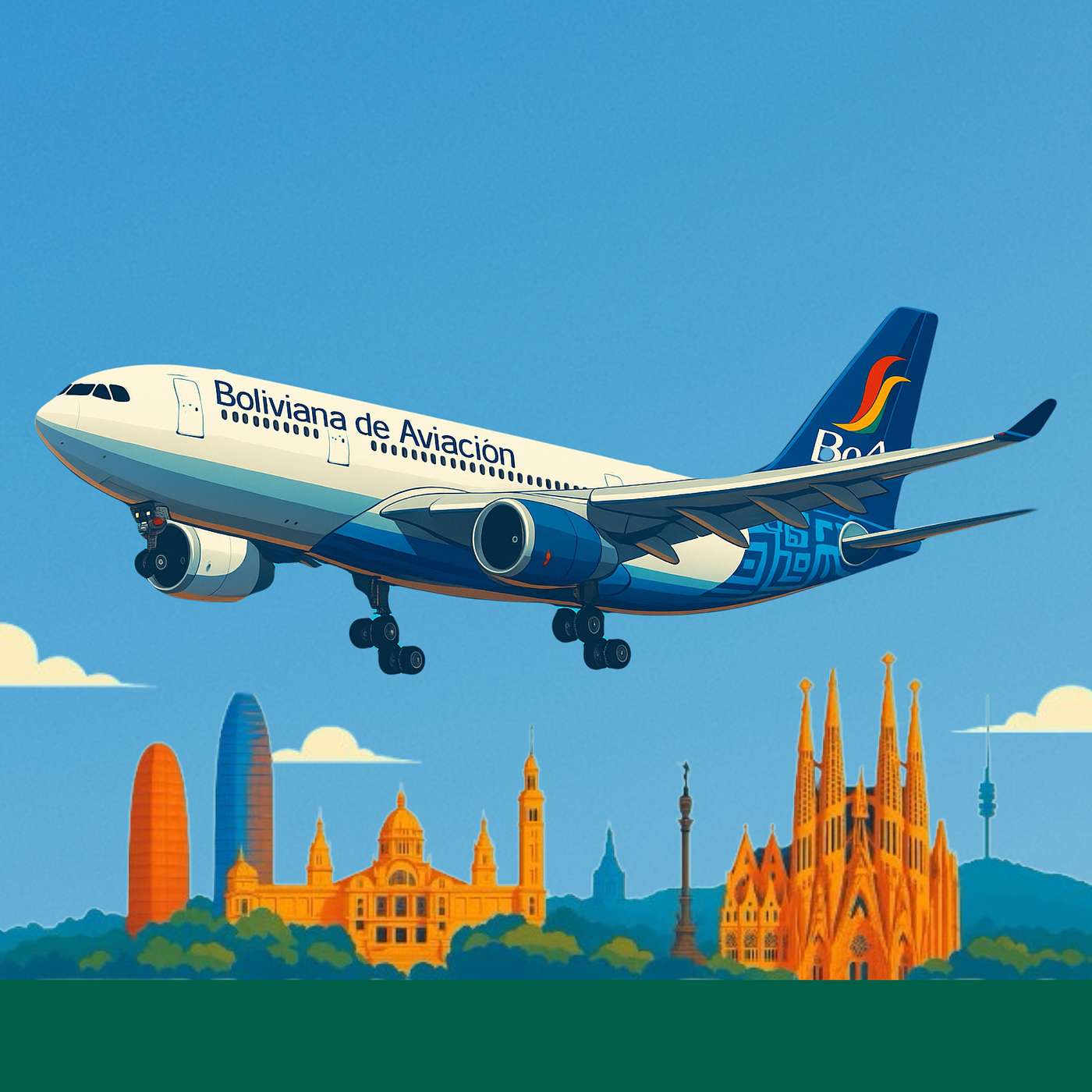 Boliviana de Aviación conecta Santa Cruz con Barcelona: un puente estratégico entre Sudamérica y Europa