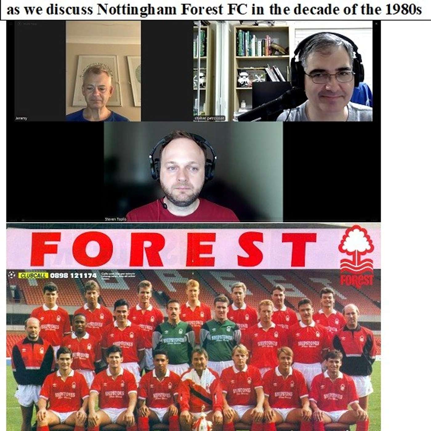 Soccernostalgia Talk Podcast-Episode 284 (Interview with English Podcasters Mr. Steven Toplis and Mr. Jeremy Davies of ‘1865: The #NFFC #PremierLeague Podcast’, as we discuss the Nottingham Forest FC in the decade of the 1980s.)