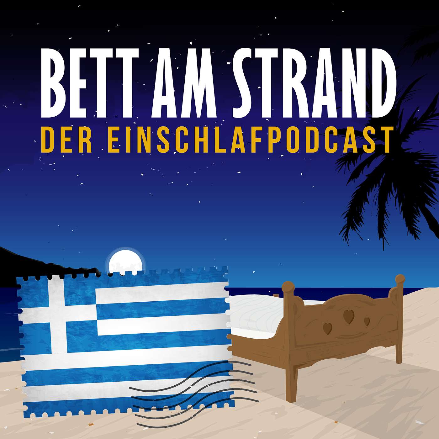 Bett am Strand | Einschlafen zu Reisegeschichten