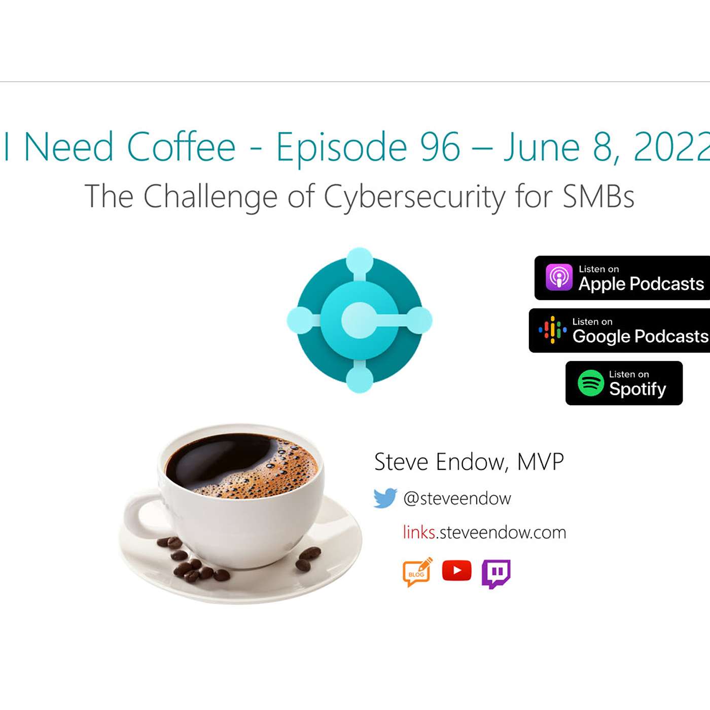 I Need Coffee: Episode 96 - The Challenge of Cybersecurity for SMBs episode artwork
