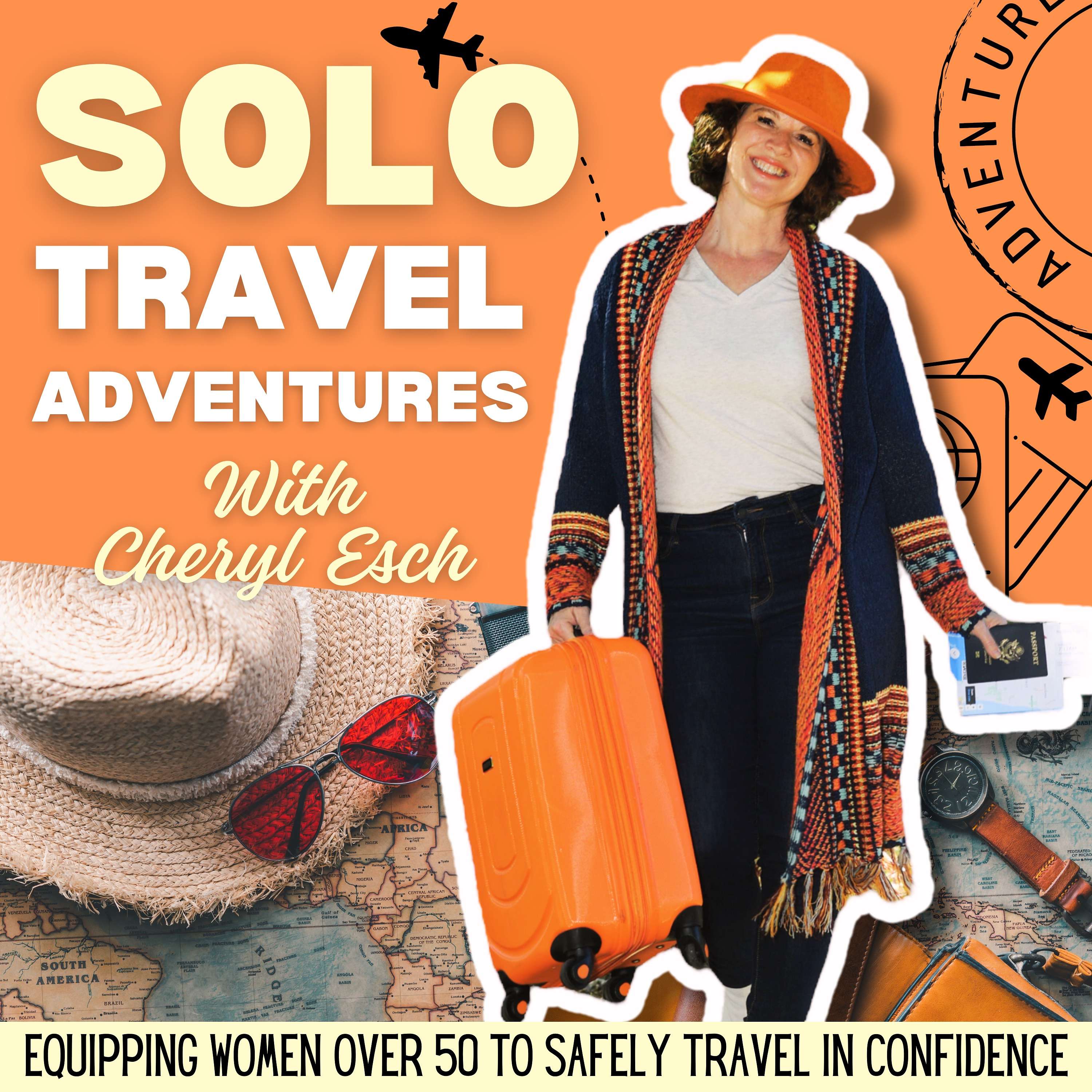 Solo Travel Adventures: Safe Travel for Women, Preparing for a Trip, Overcoming Fear, Travel Tips Artwork