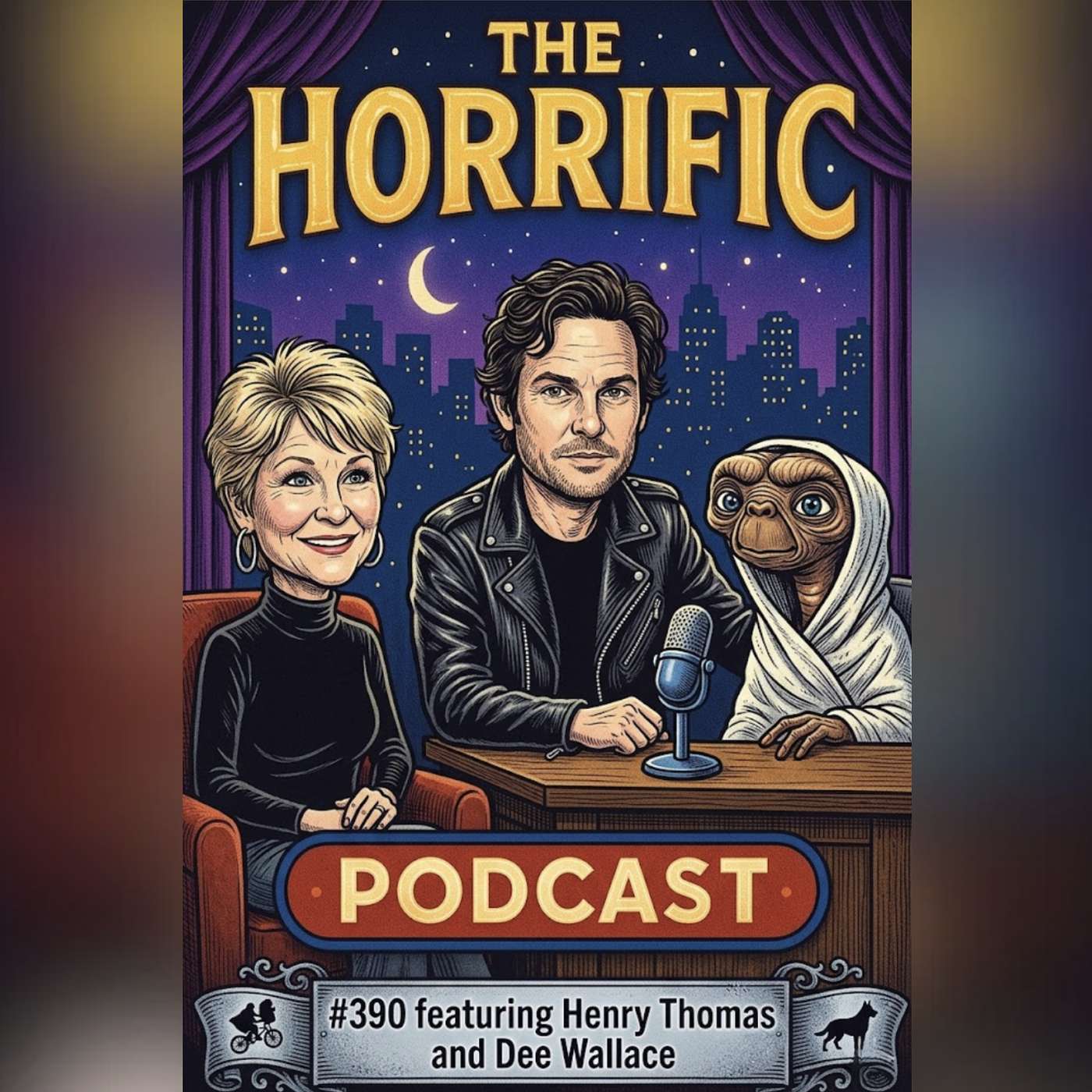 The Horrific Podcast #390 – Henry Thomas & Dee Wallace episode artwork