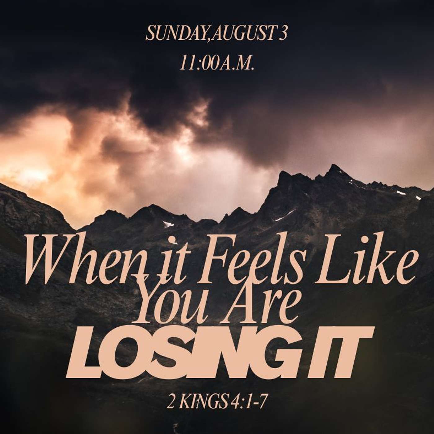 When It Feels Like You Are Losing It