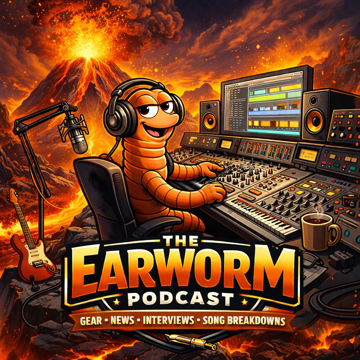 The Earworm Podcast - Episode 3 Loud Noises!  Krakatoa and the Pistol Shrimp Po'Boy episode artwork