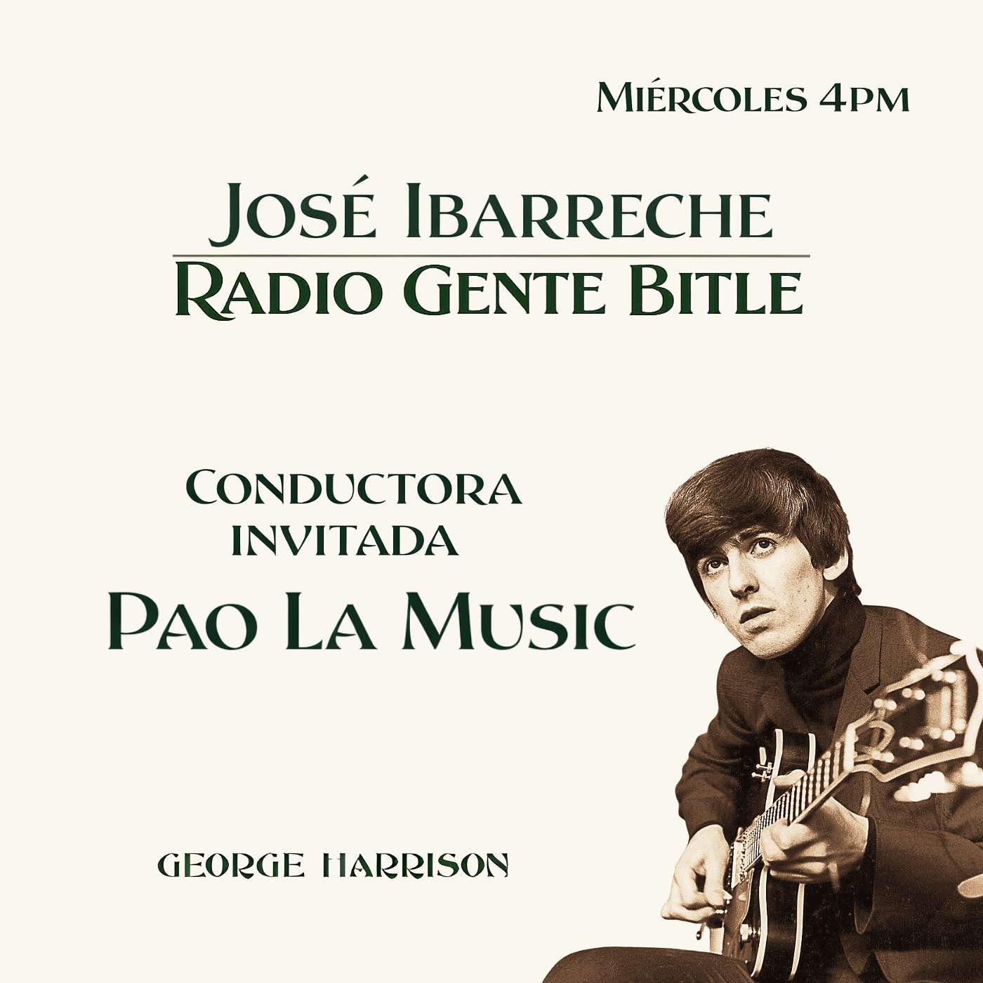 Programa Gente Bitle 25 de febrero 2026. Especial George Harrison 83 años Programa Gente Bitle 25 de febrero 2026. Especial George Harrison 83 años