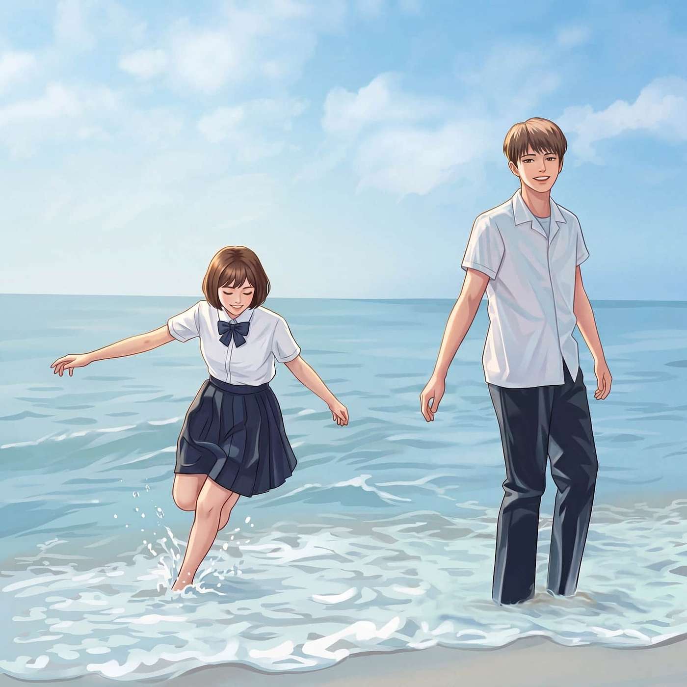Christian Teen Girl Baptizes Boy at the Beach episode artwork