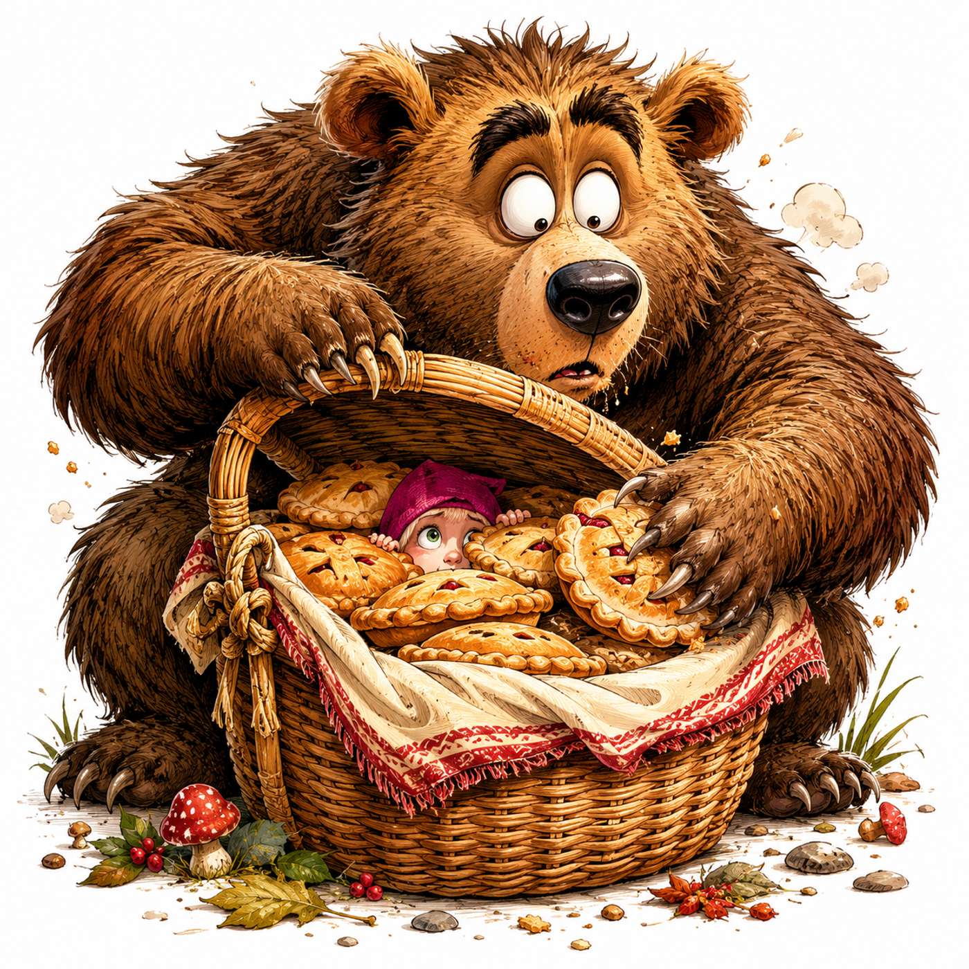 Masha and the Bear - Russian Folk Tale - think smart | By Kids For Kids Story Time