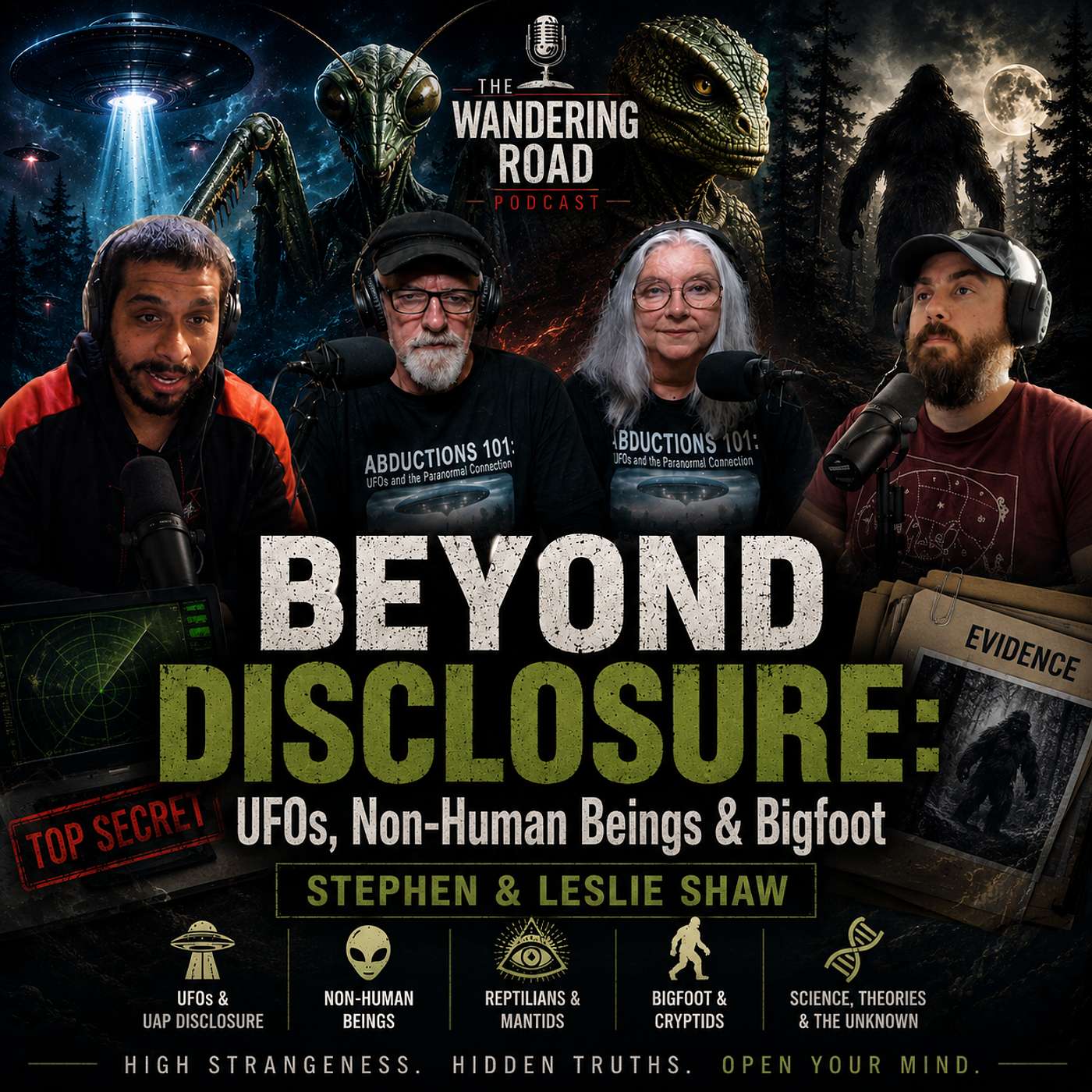 179: Beyond Disclosure: UFOs, Non-Human Beings & Bigfoot | Stephen & Leslie Shaw episode artwork