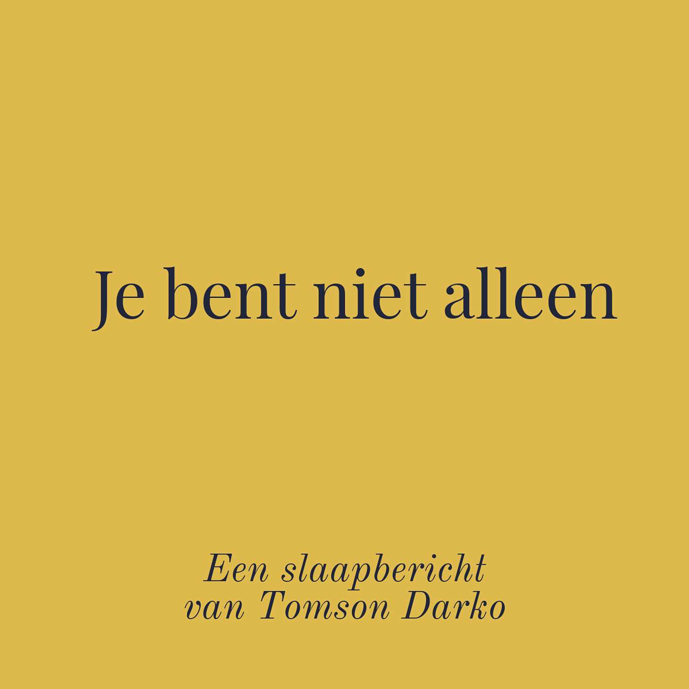 In slaap vallen met melancholie van Tomson Darko