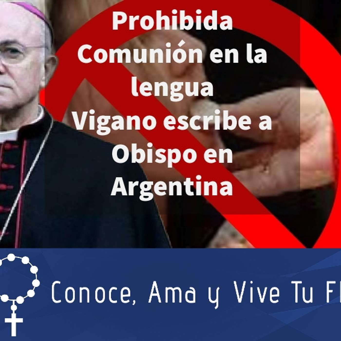 Episodio 321: 🚫 Prohibida la Comunión en la lengua 😪 Arzobispo Vigano escribe a Obispo de San Rafael Argentina episode artwork