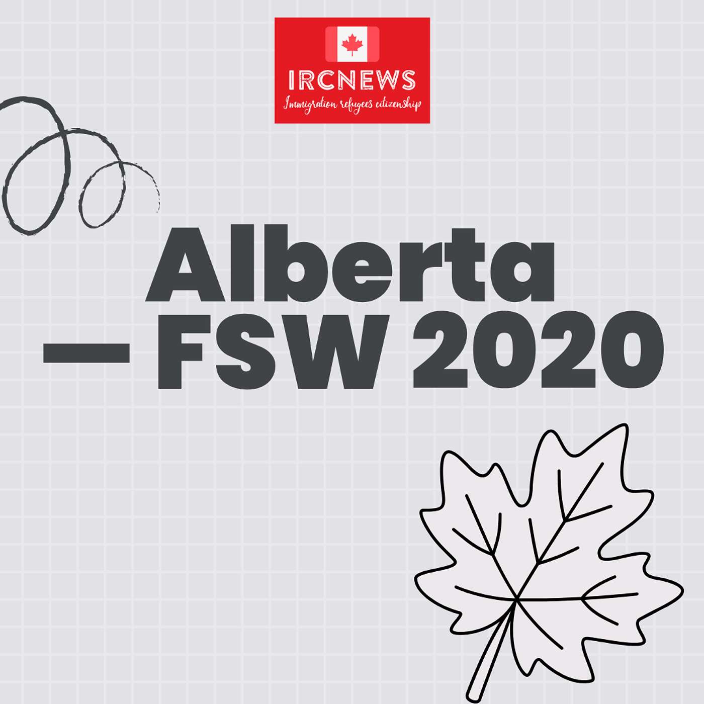 Canada Immigration Total FSW Express Entry Candidate selection for the province of Alberta in 2020
