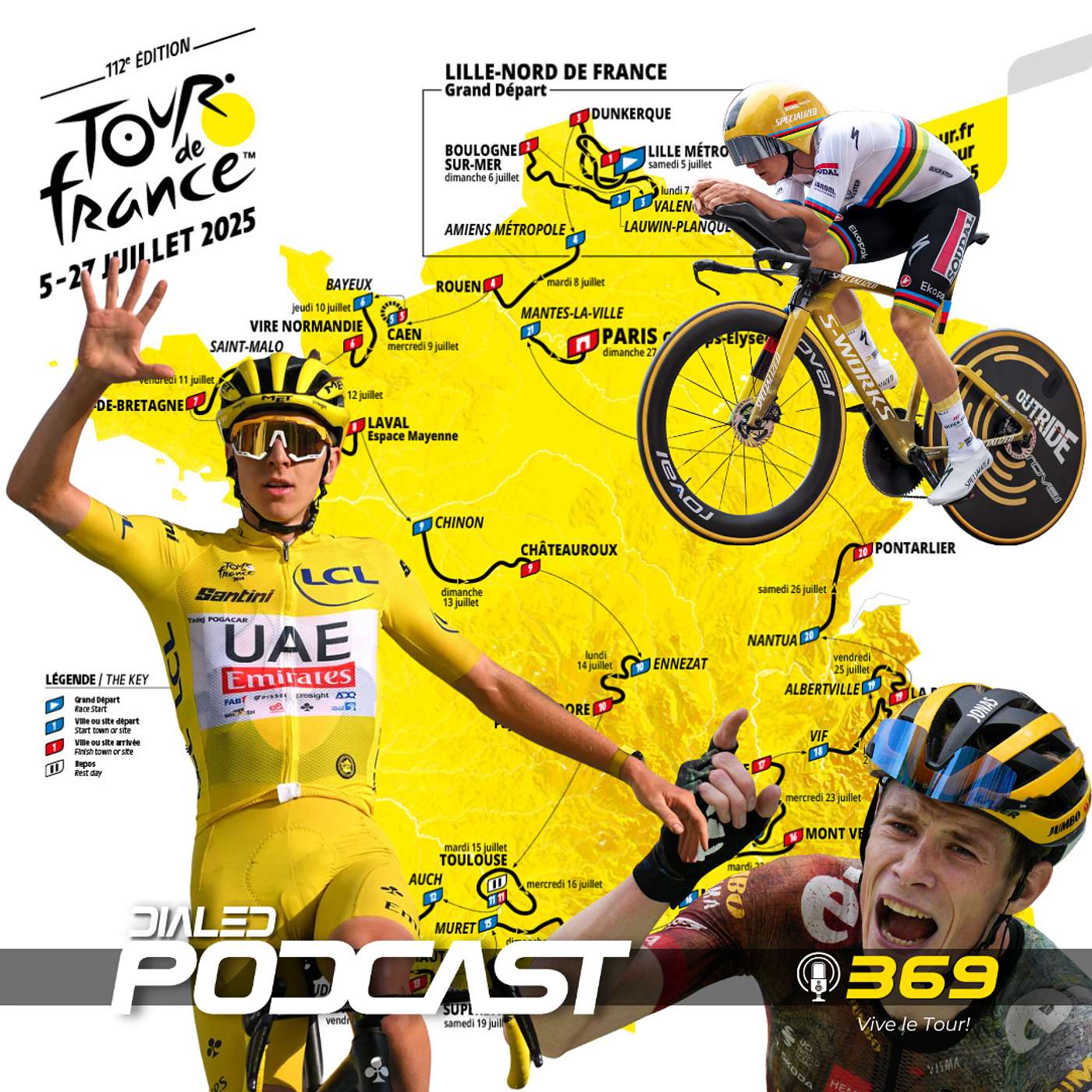 Dialed Podcast 369 - 2025 Tour de France, Oregon Trail Gravel Stage race recap, and some great listener questions!