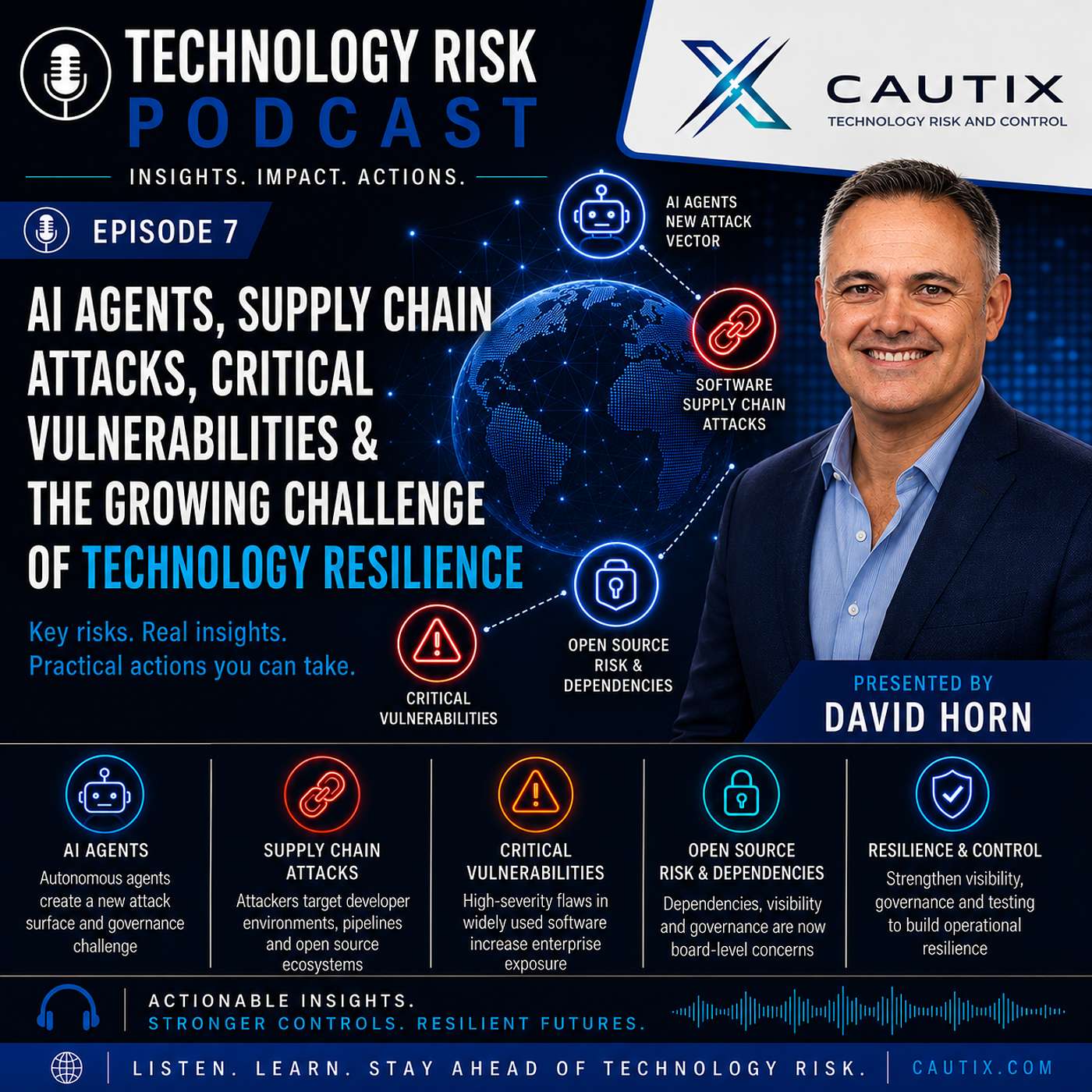 AI Agents, Software Supply Chain Attacks, Identity Resilience and the New Operational Risk Landscape episode artwork