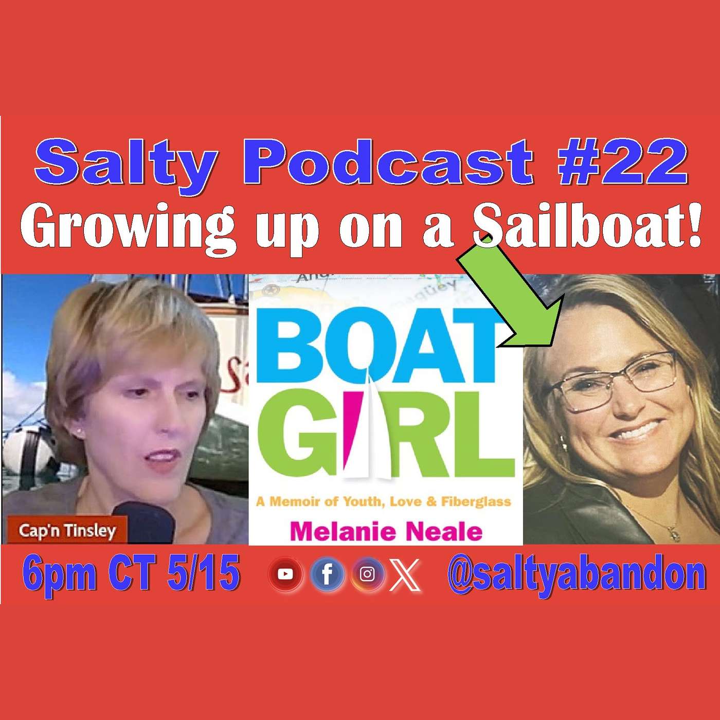 Salty Podcast #22 | ⛵ Growing Up on a Sailboat | Real-Sail-Life Story: Family, Hurricanes, Struggles, Fun 🌪️❤️🌊