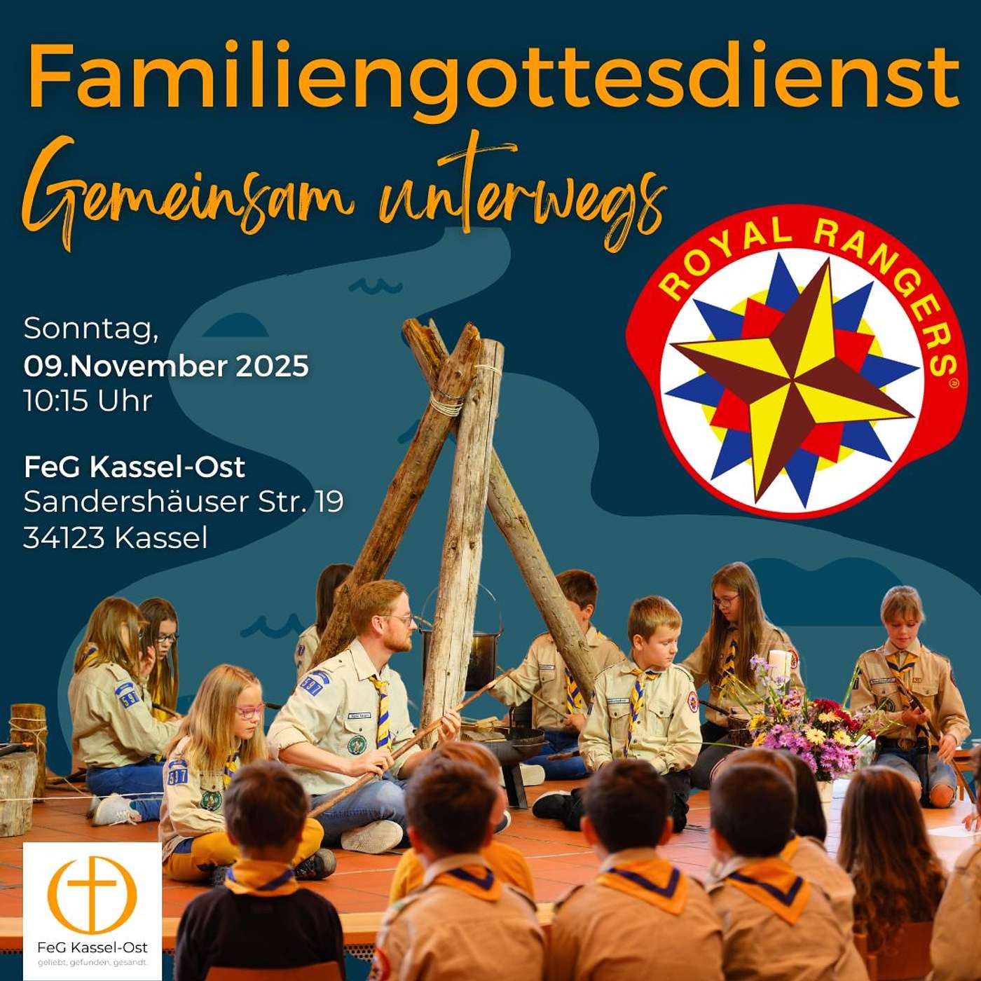 09.11.2025 - Royal Rangers Familiengottesdienst: Gemeinsam unterwegs (Apg. 3, 1-10)