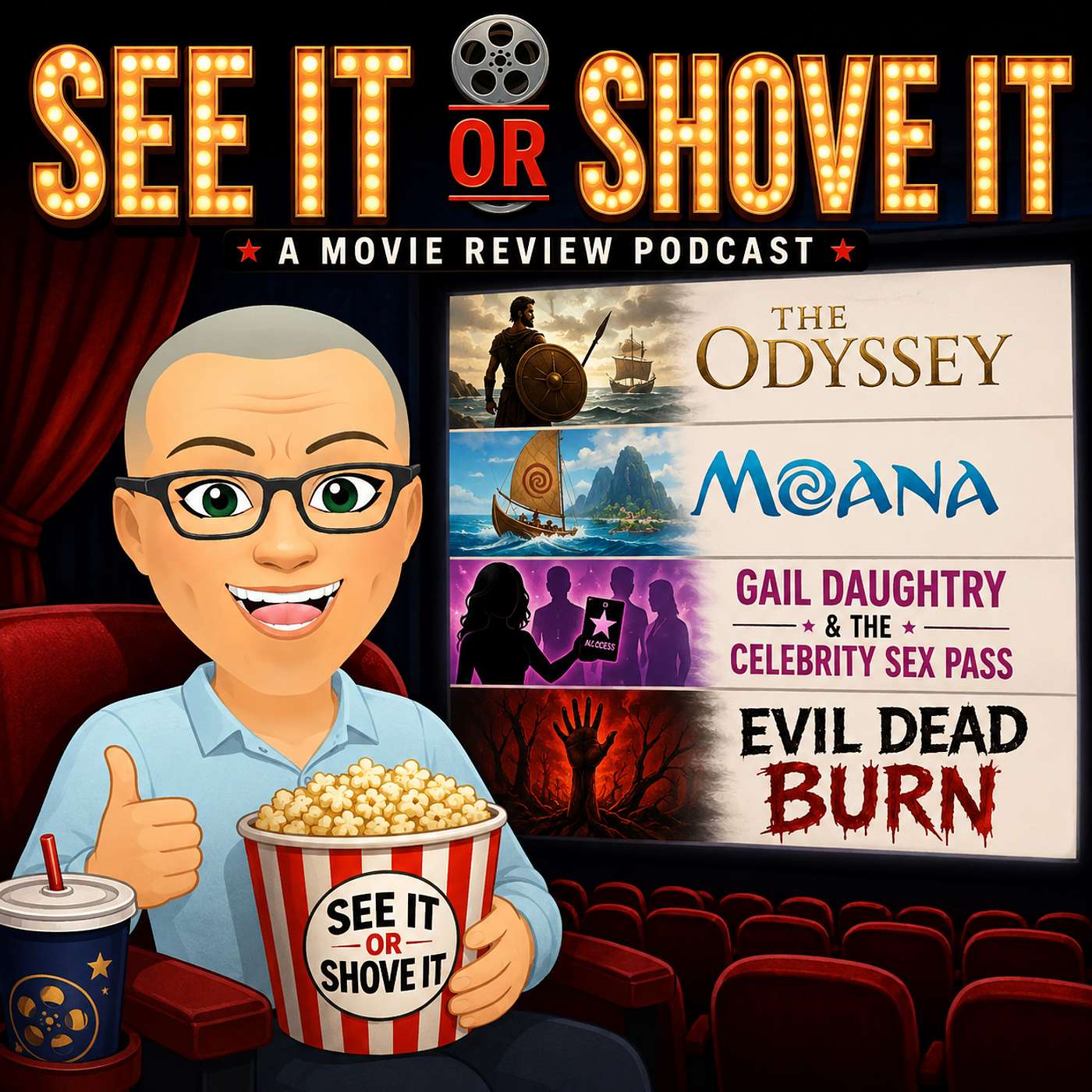 Episode 322 - The Odyssey, Moana, Gail Daughtry, Evil Dead Burn episode artwork