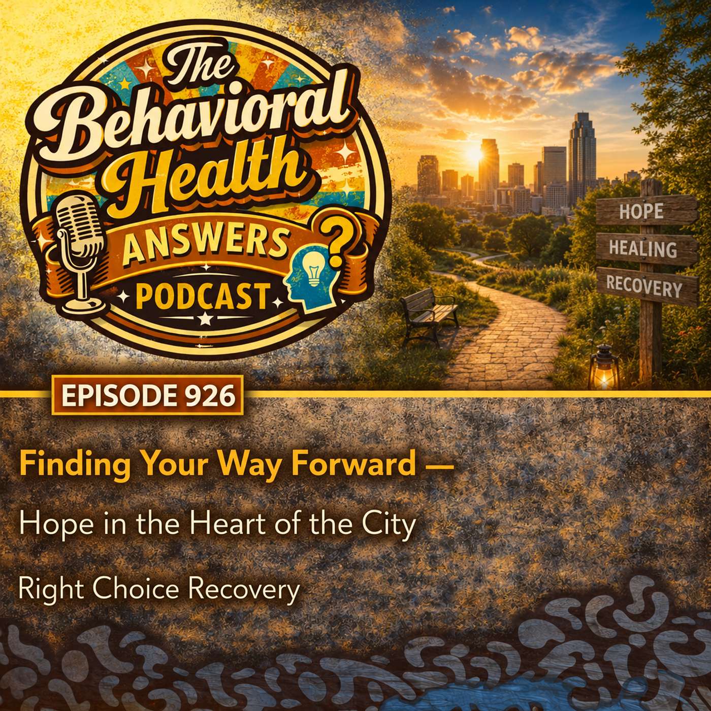 Episode 926: Finding Your Way Forward - Hope in the Heart of the City | Right Choice Recovery episode artwork