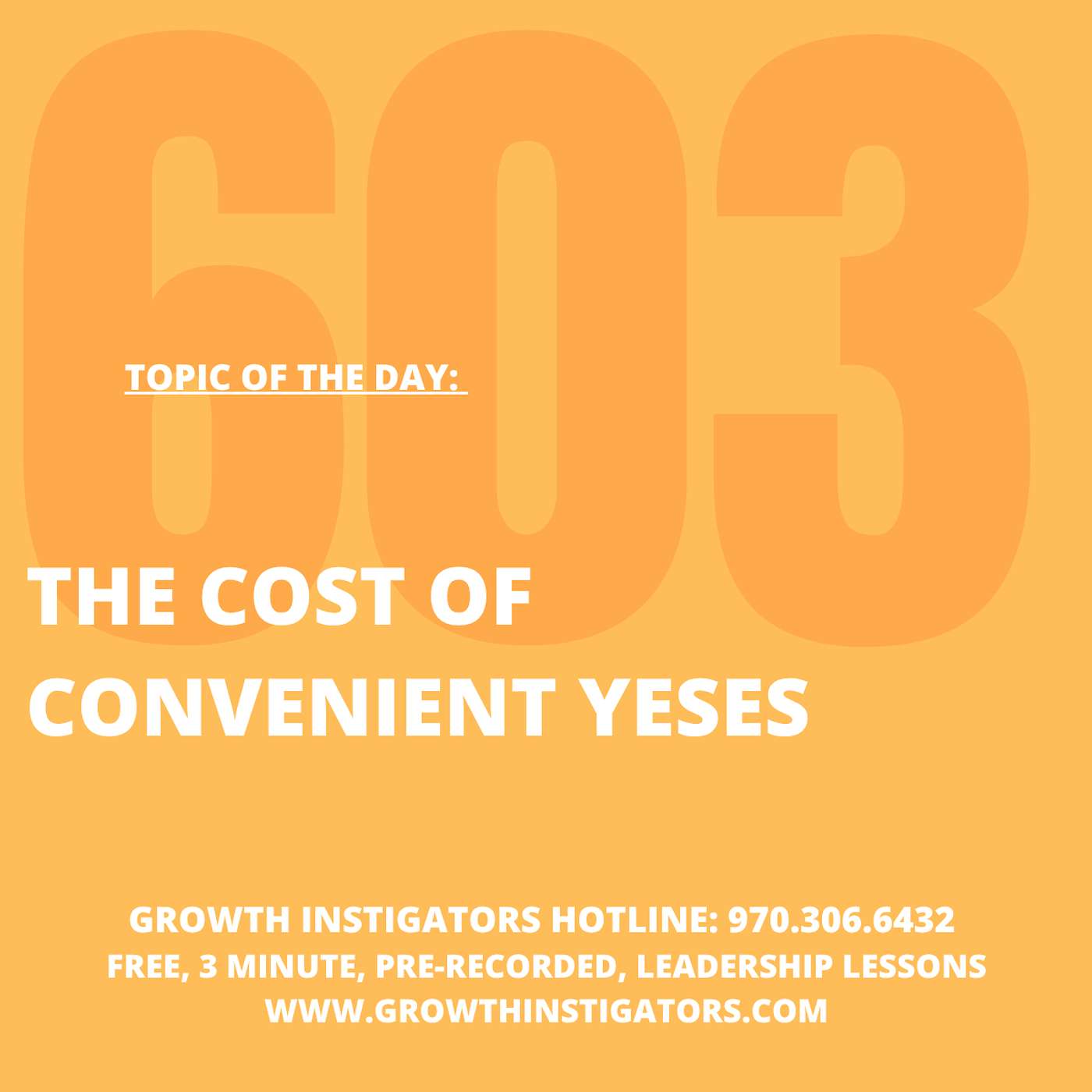 The Cost Of Convenient Yeses episode artwork