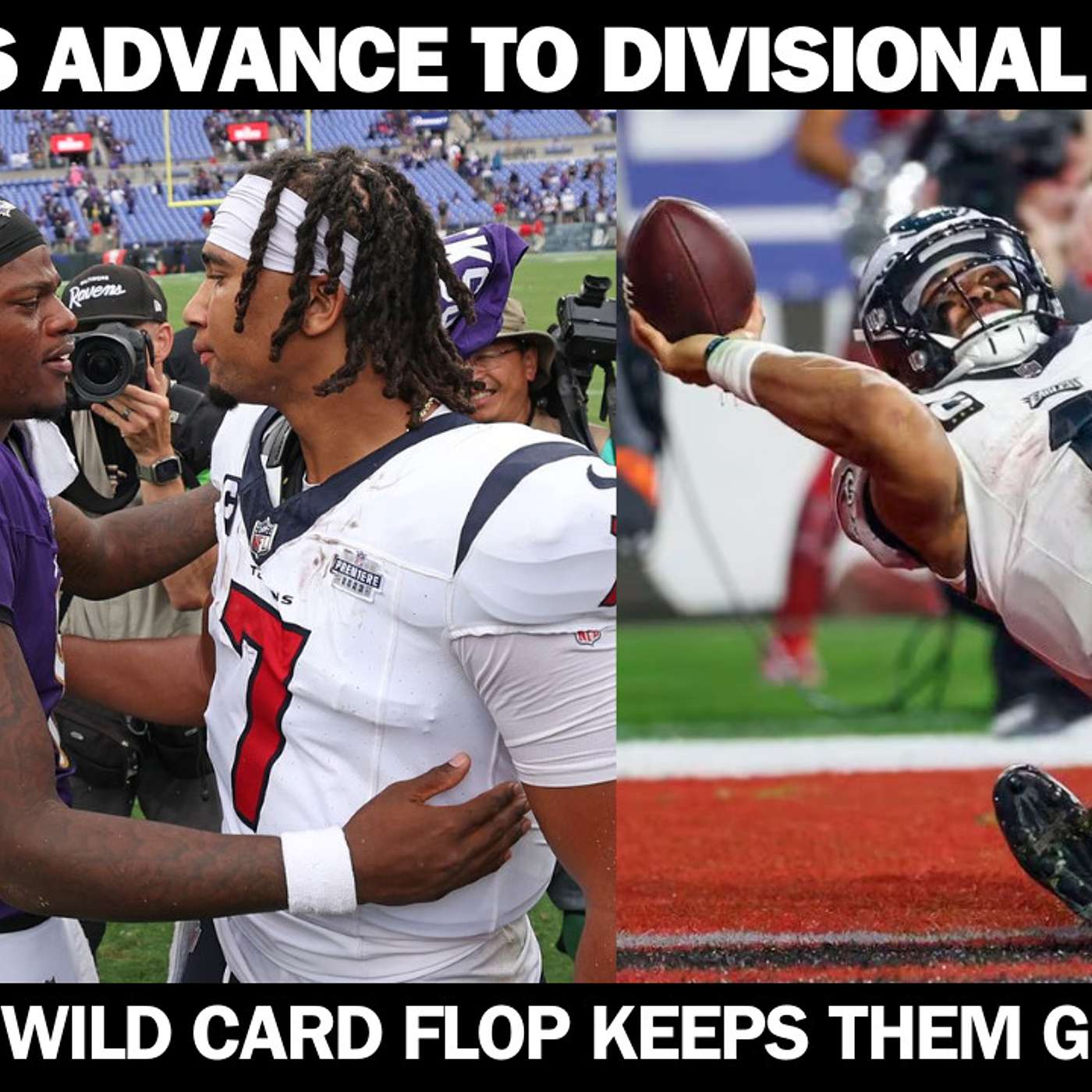 NFL Wild Card Breakdown And Recap) Texans Win, Eagles, Cowboys Choke! G.S.Q.H. Let's Talk About It! episode artwork